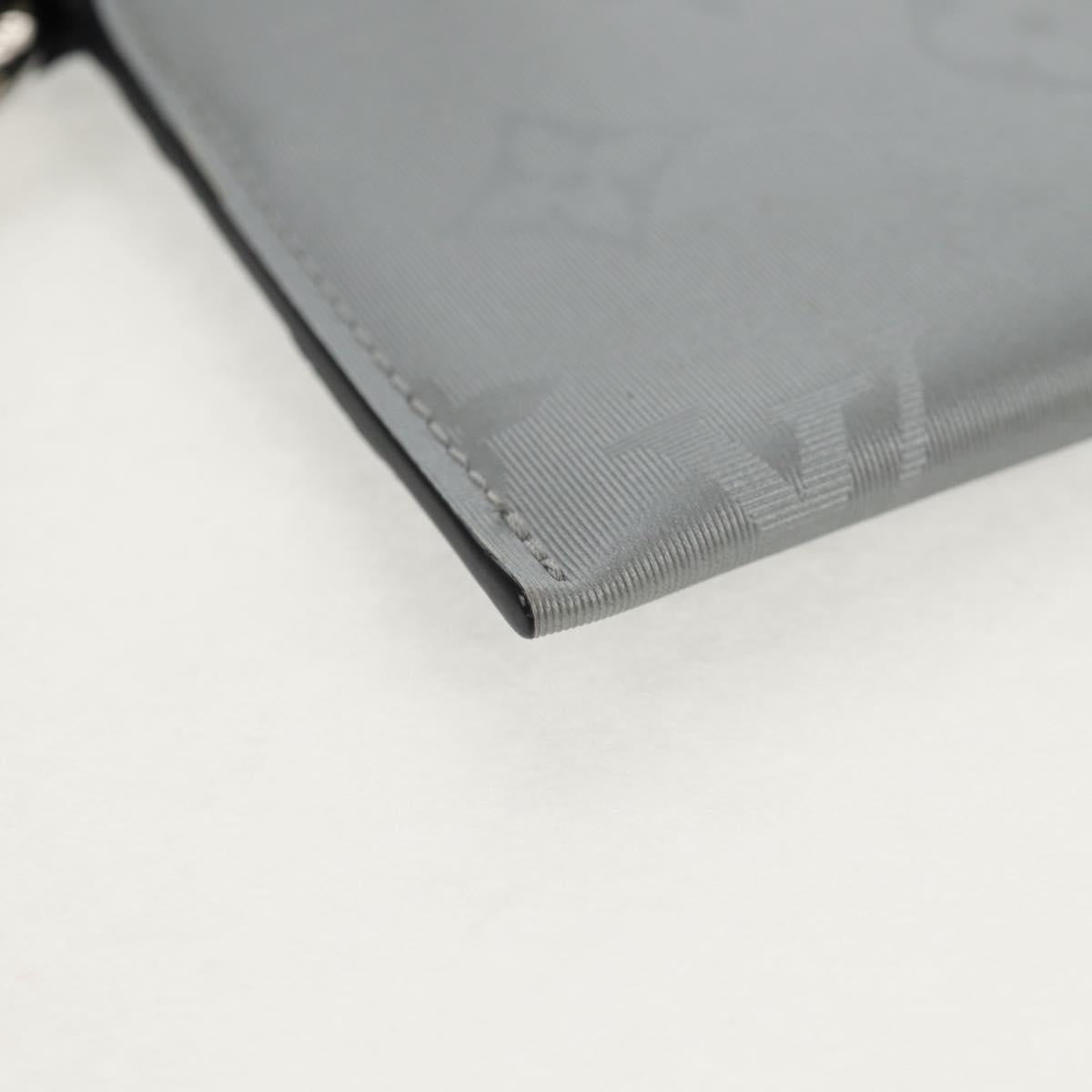 LOUIS VUITTON Monogram satellite Alpha Pouch Silver M44178 LV Auth 156367M