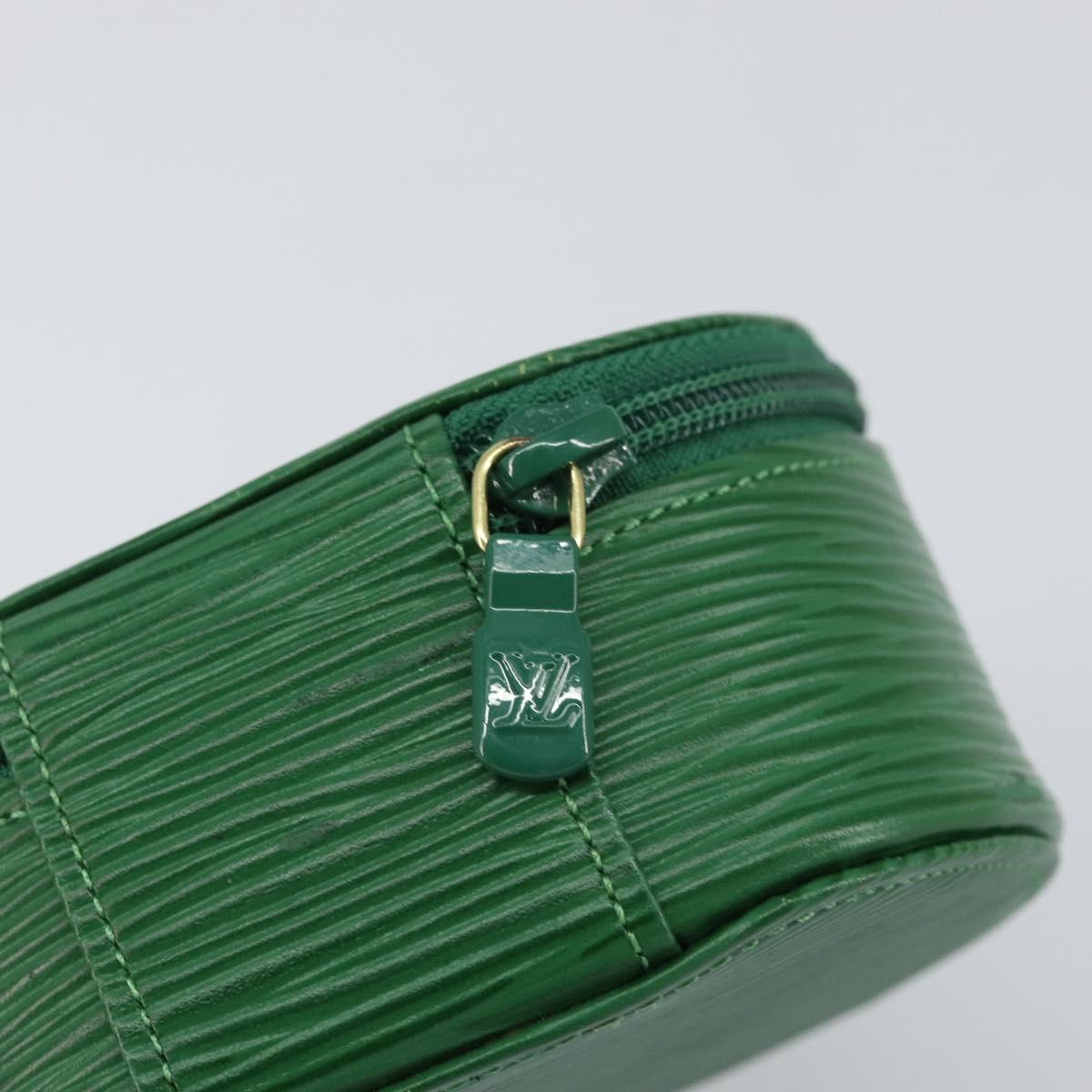 LOUIS VUITTON Epi Ecrin Bijoux 10 Jewelry Box Green M48214 LV Auth 156368