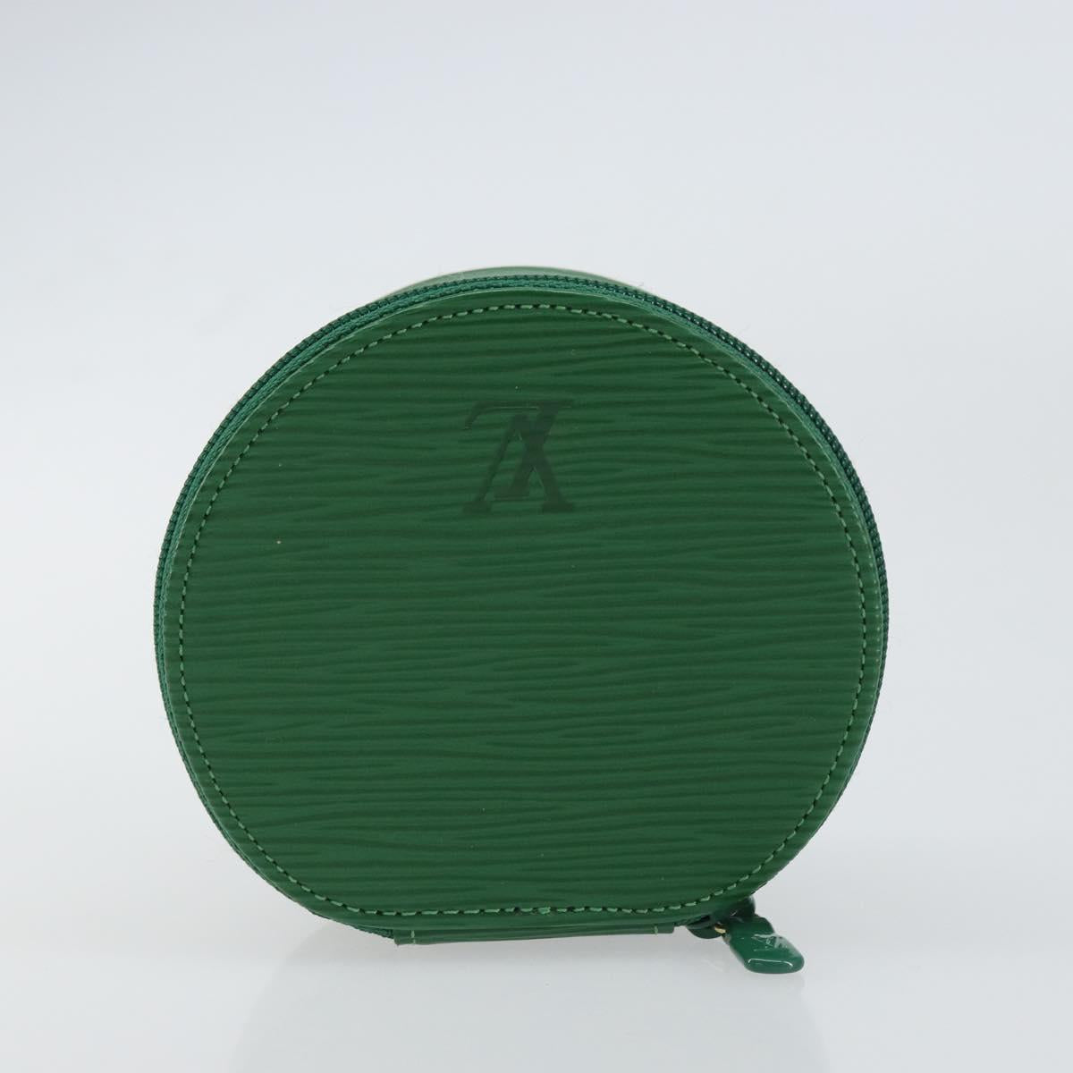 LOUIS VUITTON Epi Ecrin Bijoux 10 Jewelry Box Green M48214 LV Auth 156368