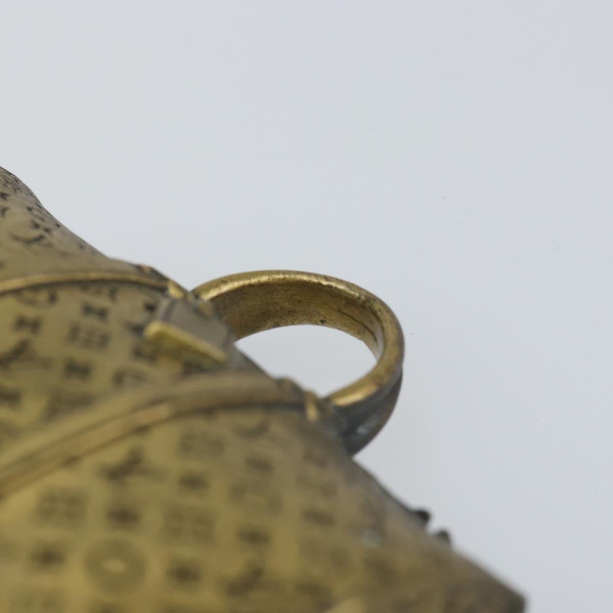 LOUIS VUITTON Paper weight metal Gold LV Auth 156369M