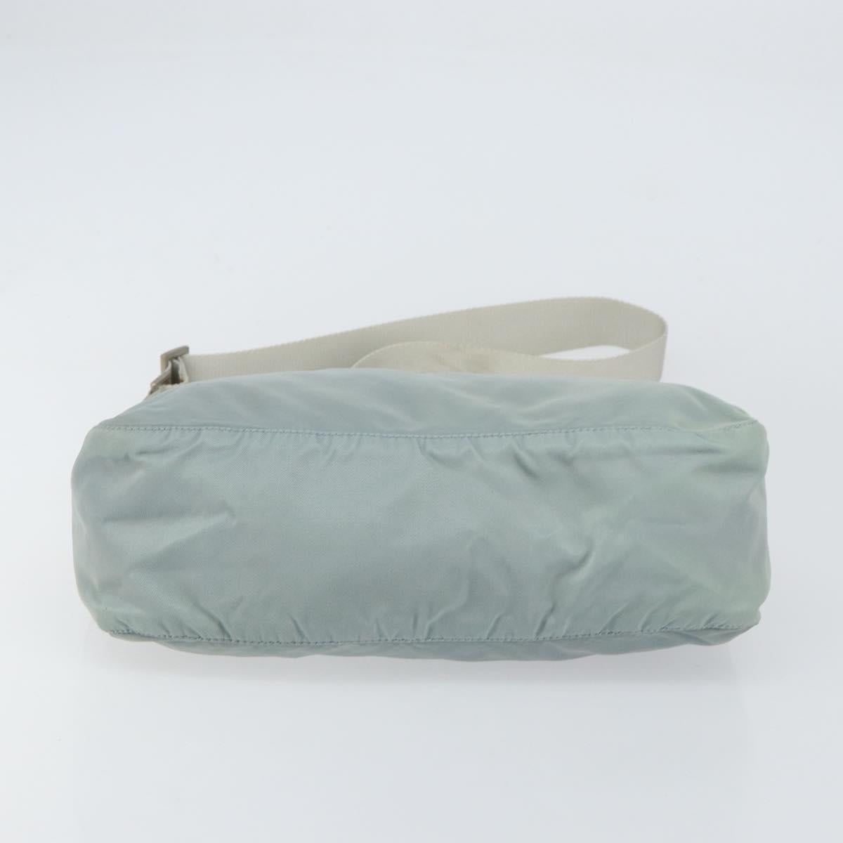 PRADA Shoulder Bag Nylon Green Silver Auth 156380
