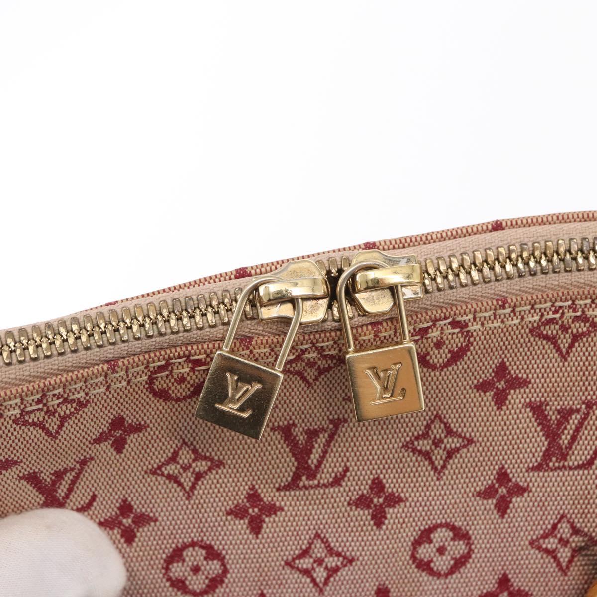 LOUIS VUITTON Monogram Mini Alma Haut Hand Bag Red M92204 LV Auth 156384