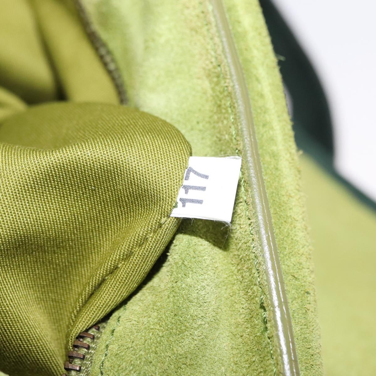 Miu Miu Shoulder Bag Suede Green Auth 156459