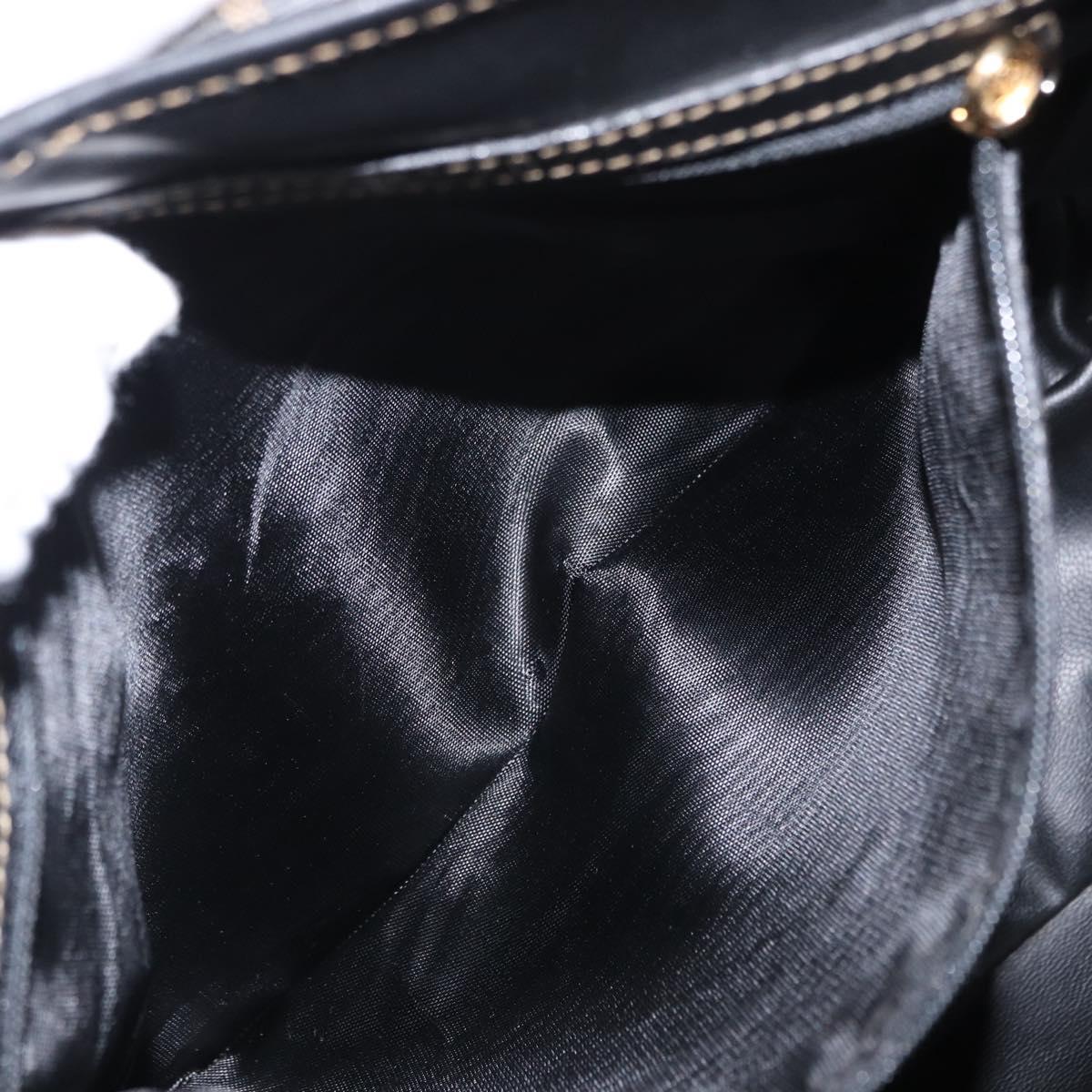 FENDI Zucca Canvas Tote Bag PVC Black Brown Auth 156482