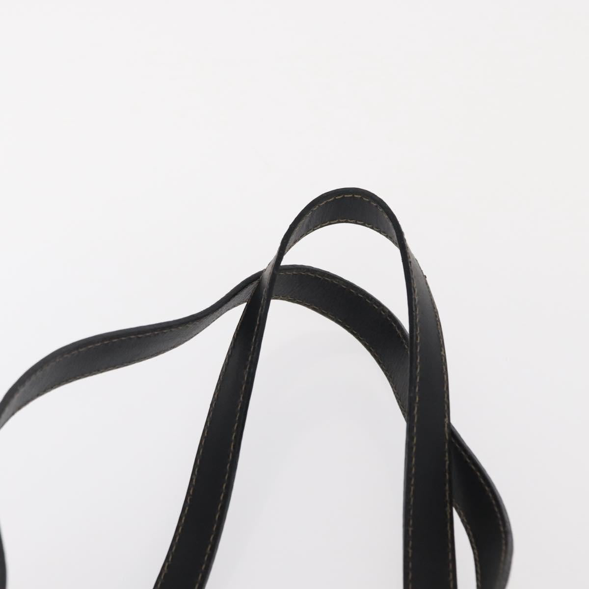 FENDI Zucca Canvas Tote Bag PVC Black Brown Auth 156482