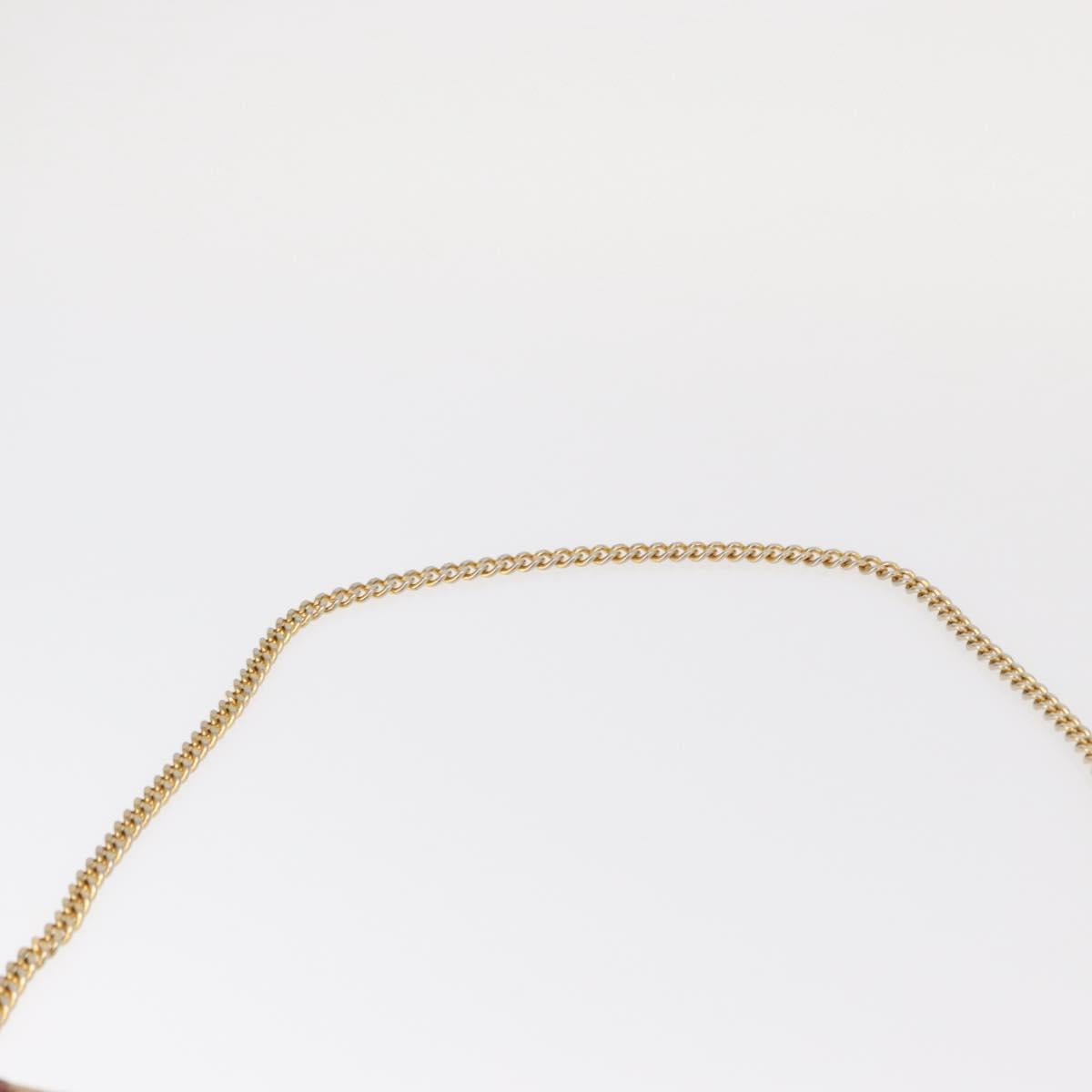 Christian Dior Trotter Canvas Chain Shoulder Bag Red Gold Auth 156497