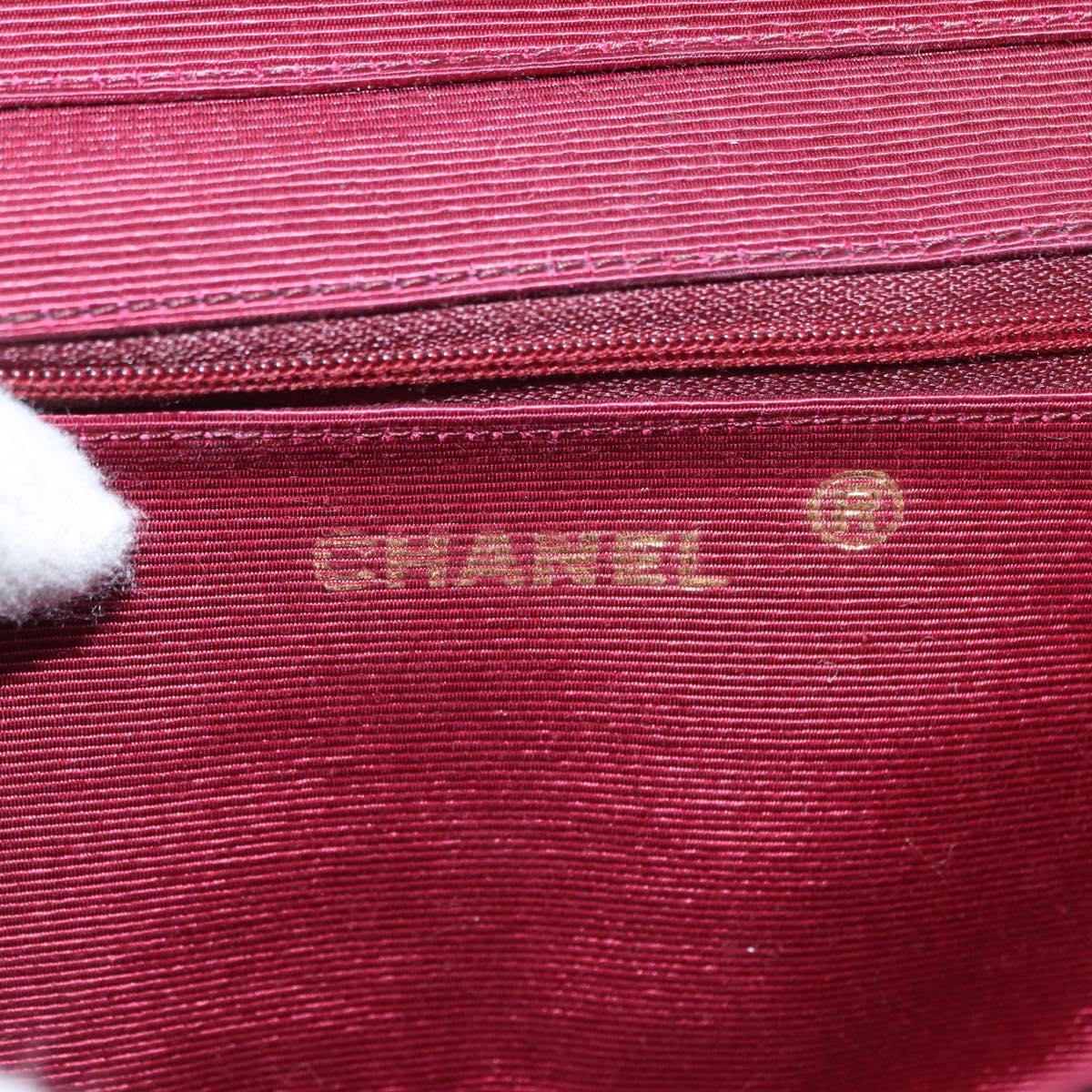 CHANEL Chain Shoulder Bag Velor Black Gold CC Auth 156502