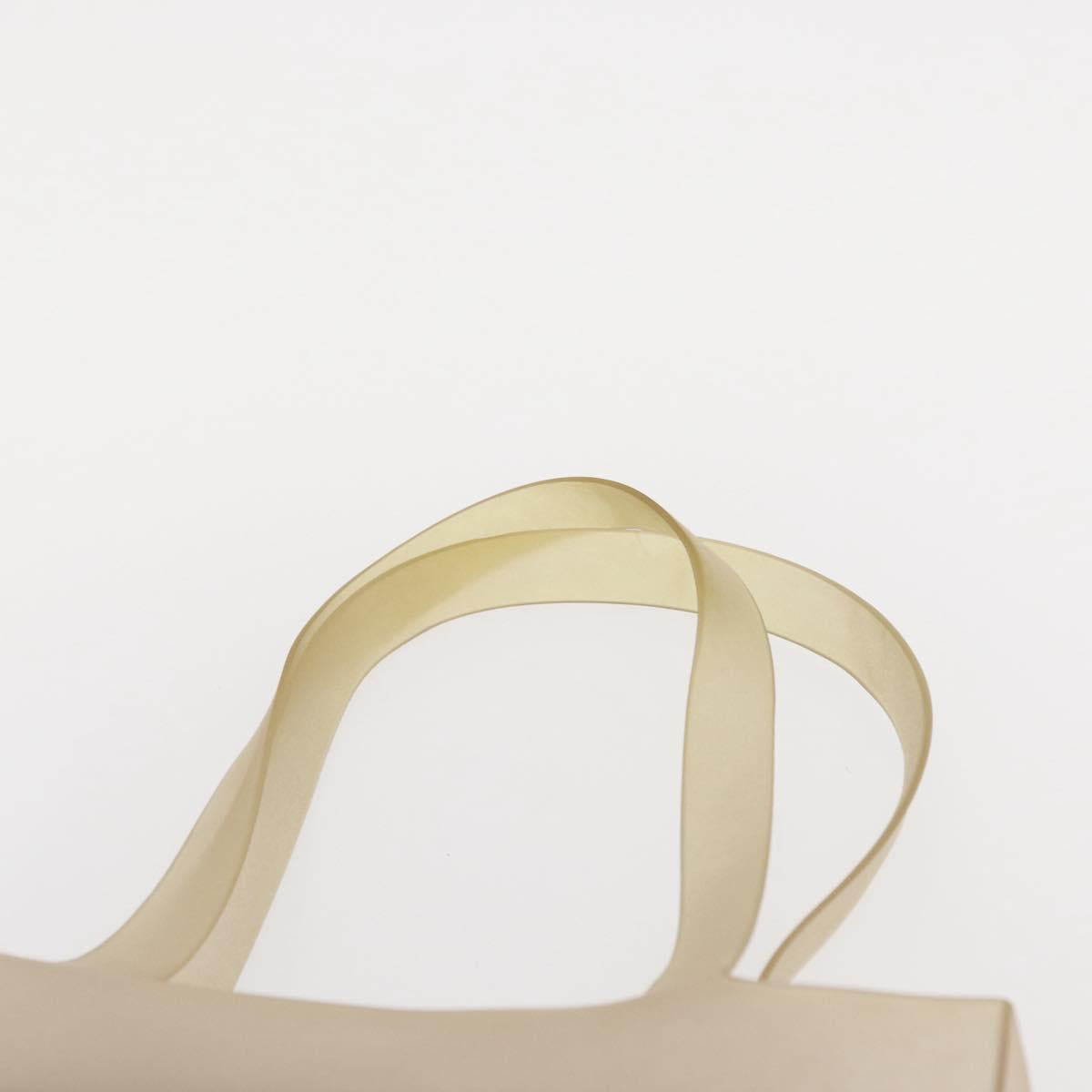 CHANEL Tote Bag rubber Gray CC Auth 156516