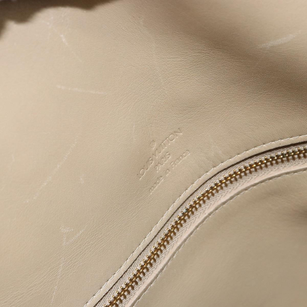LOUIS VUITTON Monogram Vernis Mercer Boston Bag Beige M91000 LV Auth 156517