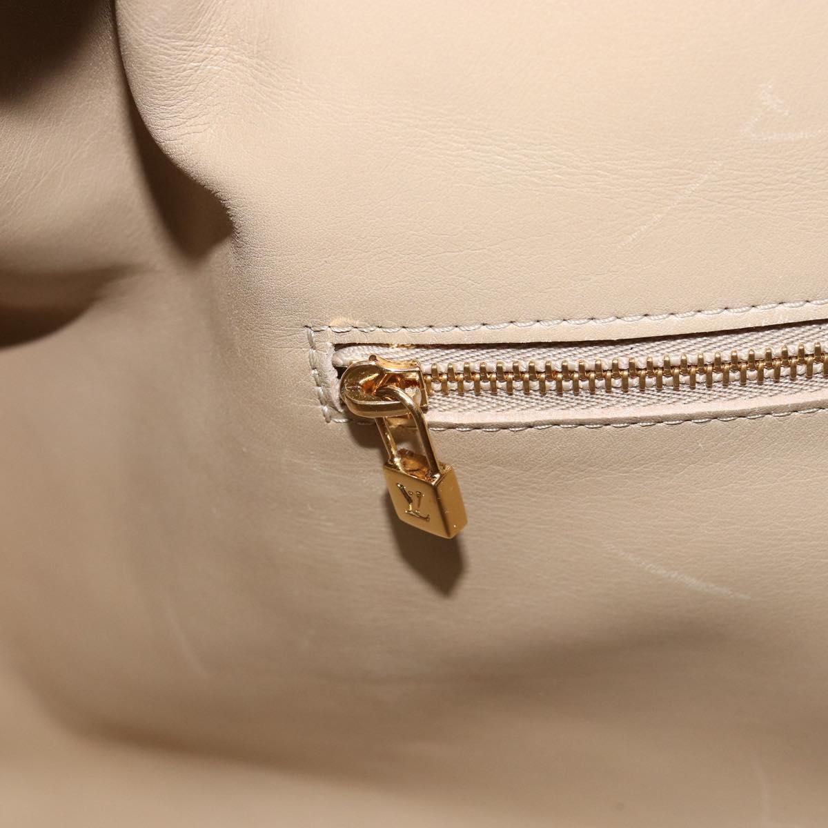 LOUIS VUITTON Monogram Vernis Mercer Boston Bag Beige M91000 LV Auth 156517