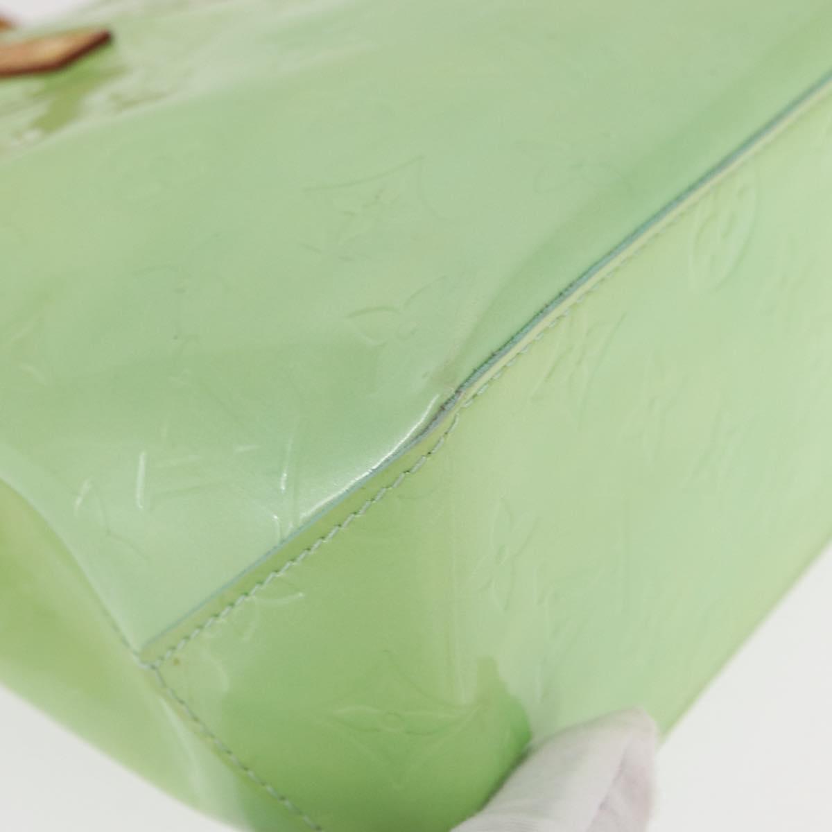 LOUIS VUITTON Monogram Vernis Reade PM Hand Bag Peppermint M91307 LV Auth 156518