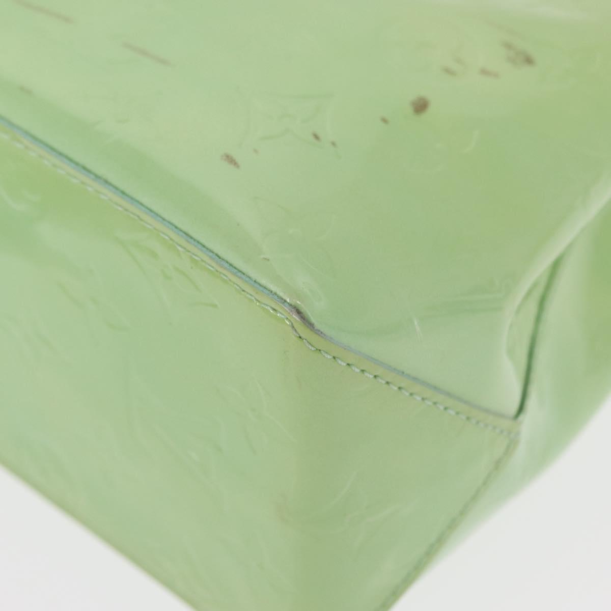 LOUIS VUITTON Monogram Vernis Reade PM Hand Bag Peppermint M91307 LV Auth 156518