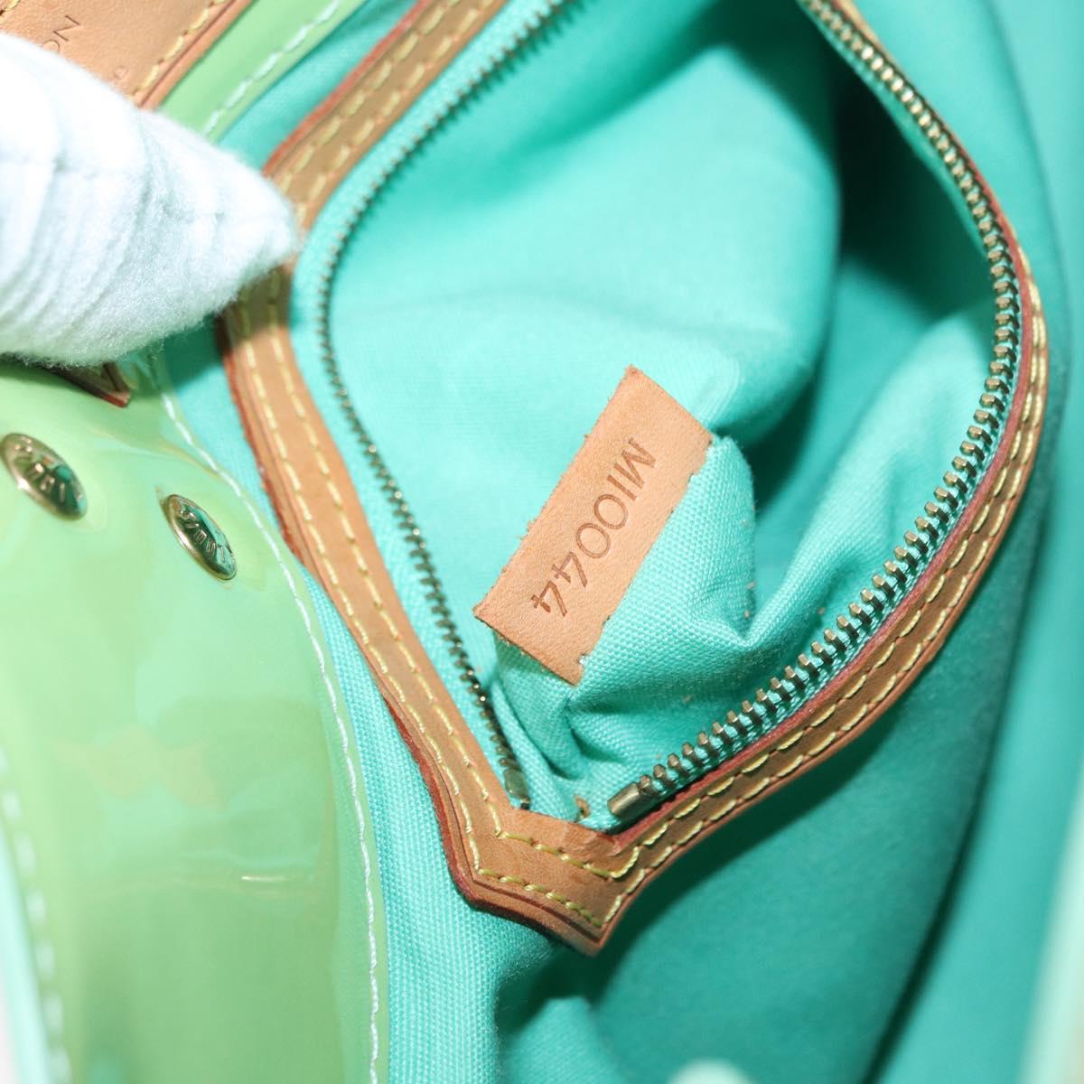 LOUIS VUITTON Monogram Vernis Reade PM Hand Bag Peppermint M91307 LV Auth 156518