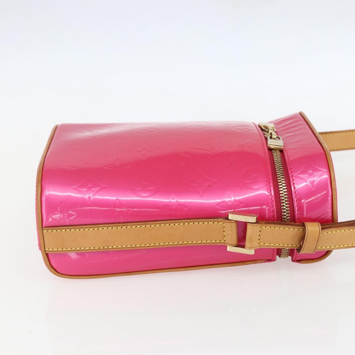 LOUIS VUITTON Vernis Sullivan Vertical Bag Fuchsia Pink M91259 LV Auth 156526V