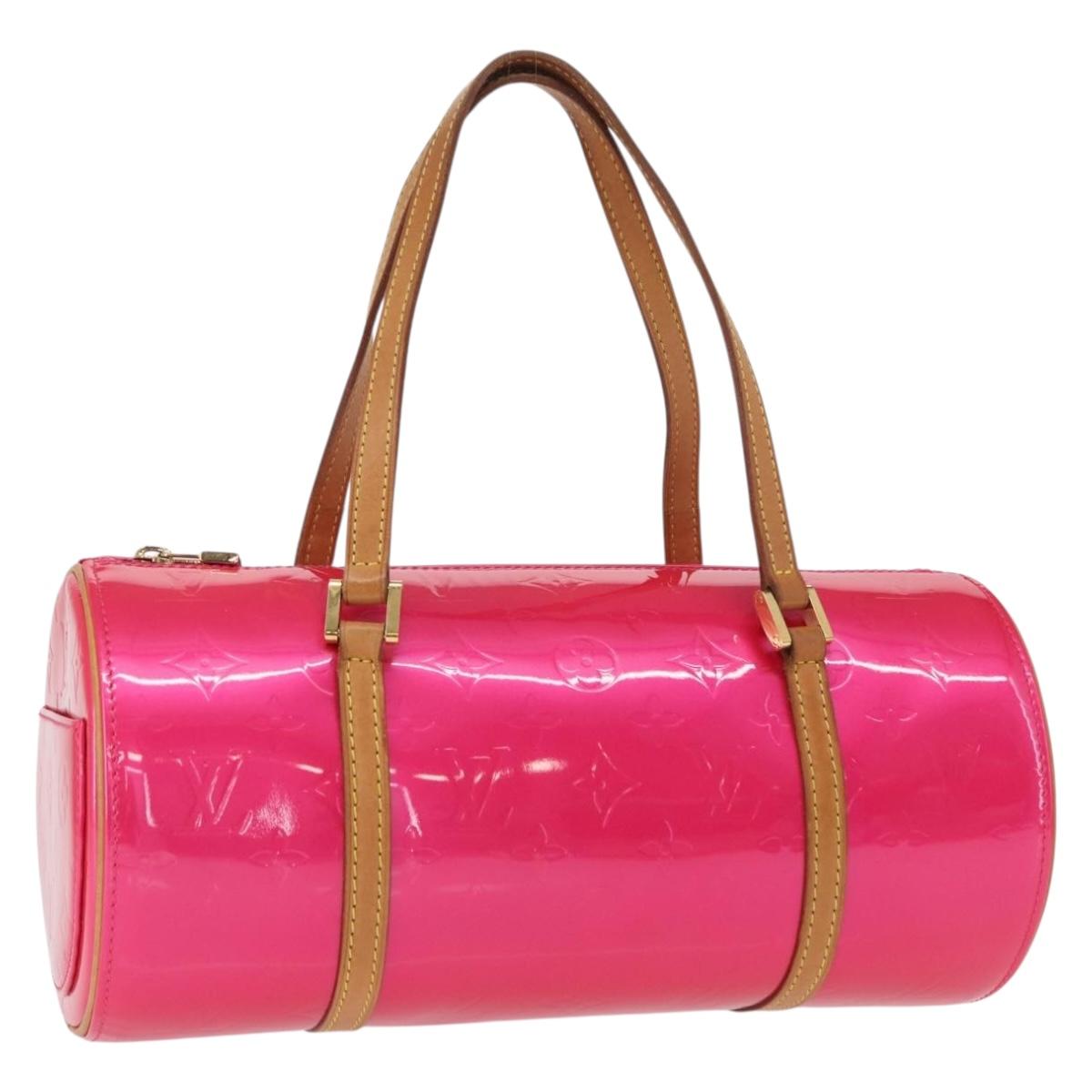LOUIS VUITTON Monogram Vernis Bedford Hand Bag Fuchsia Pink M91255 Auth 156527V