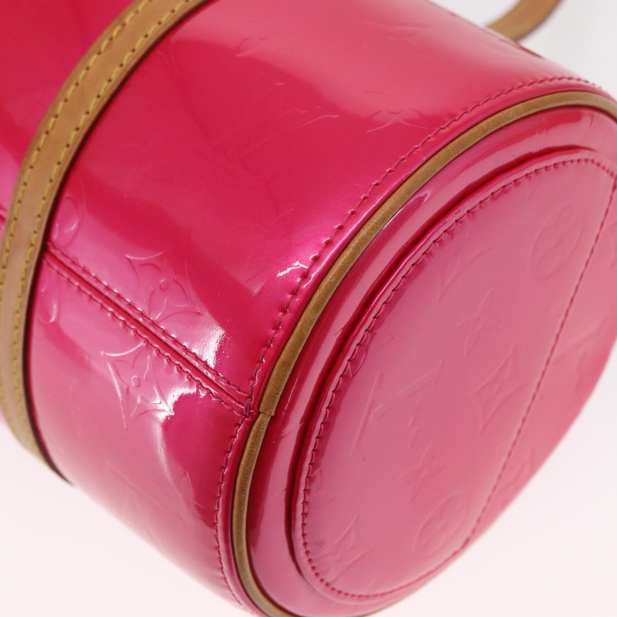 LOUIS VUITTON Monogram Vernis Bedford Hand Bag Fuchsia Pink M91255 Auth 156527V