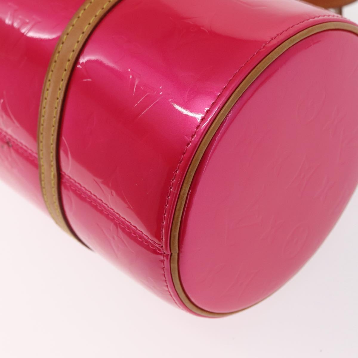 LOUIS VUITTON Monogram Vernis Bedford Hand Bag Fuchsia Pink M91255 Auth 156527V