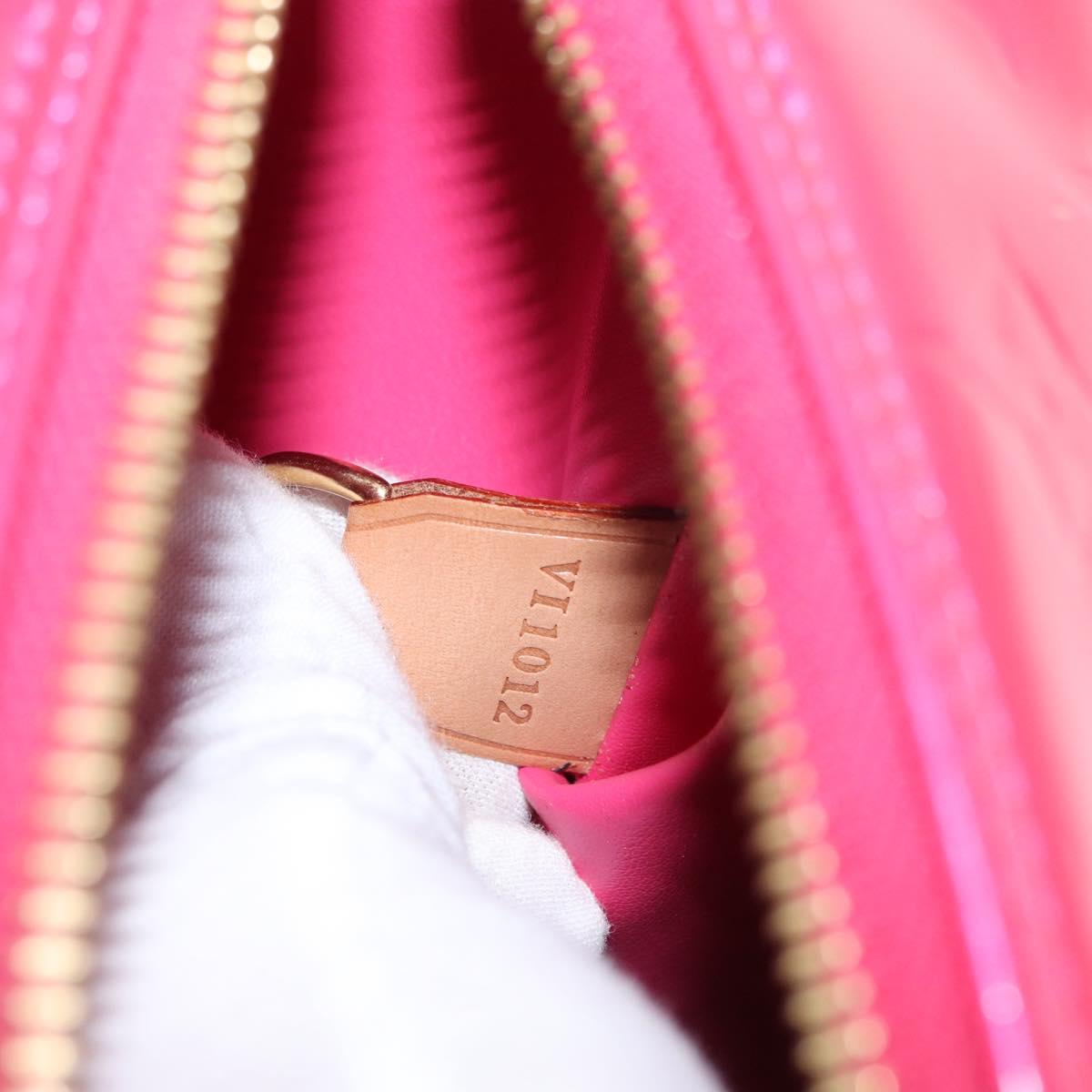 LOUIS VUITTON Monogram Vernis Bedford Hand Bag Fuchsia Pink M91255 Auth 156527V