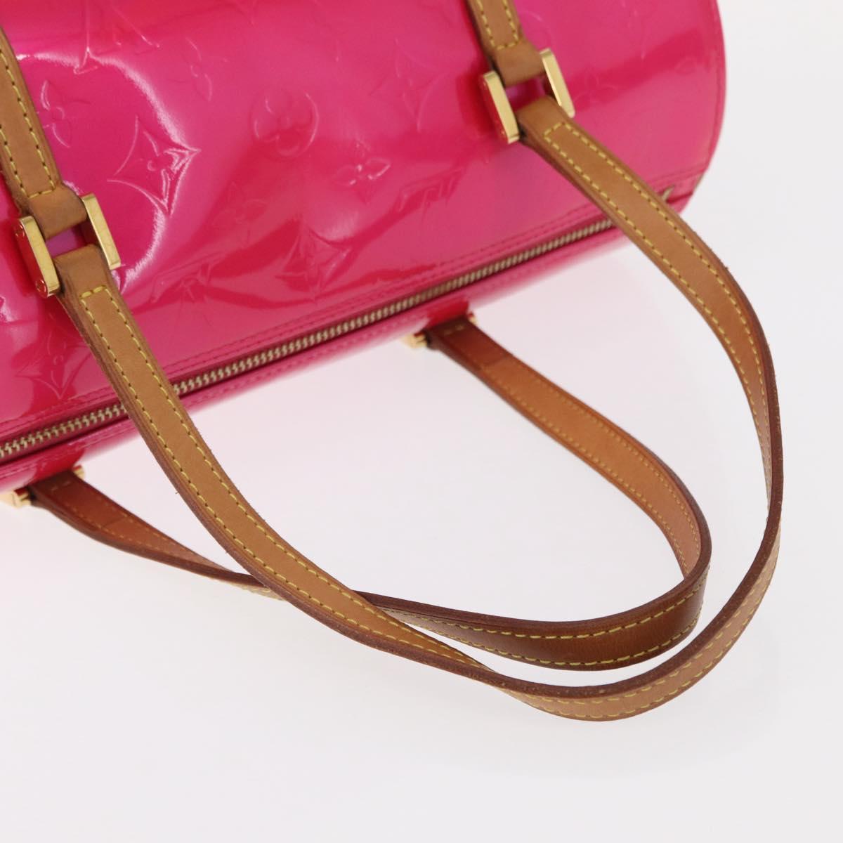 LOUIS VUITTON Monogram Vernis Bedford Hand Bag Fuchsia Pink M91255 Auth 156527V