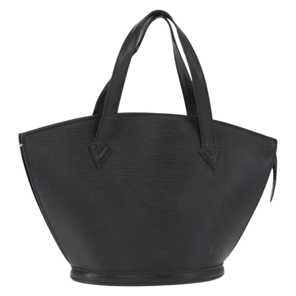 LOUIS VUITTON Epi Saint Jacques Shopping Shoulder Bag Black M52262 Auth 156531