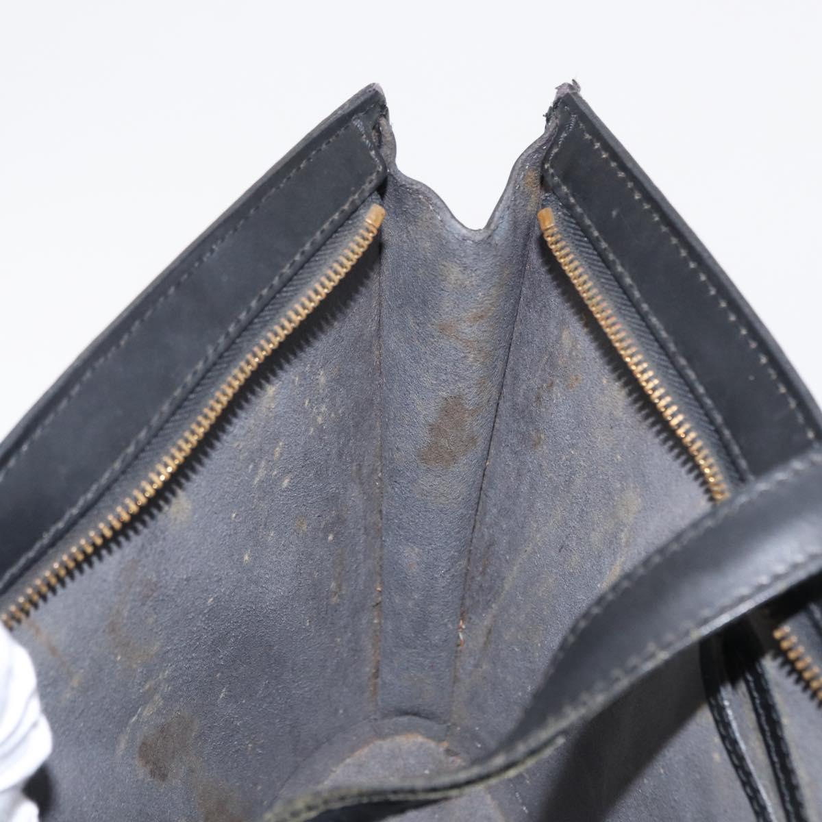 LOUIS VUITTON Epi Saint Jacques Shopping Shoulder Bag Black M52262 Auth 156531