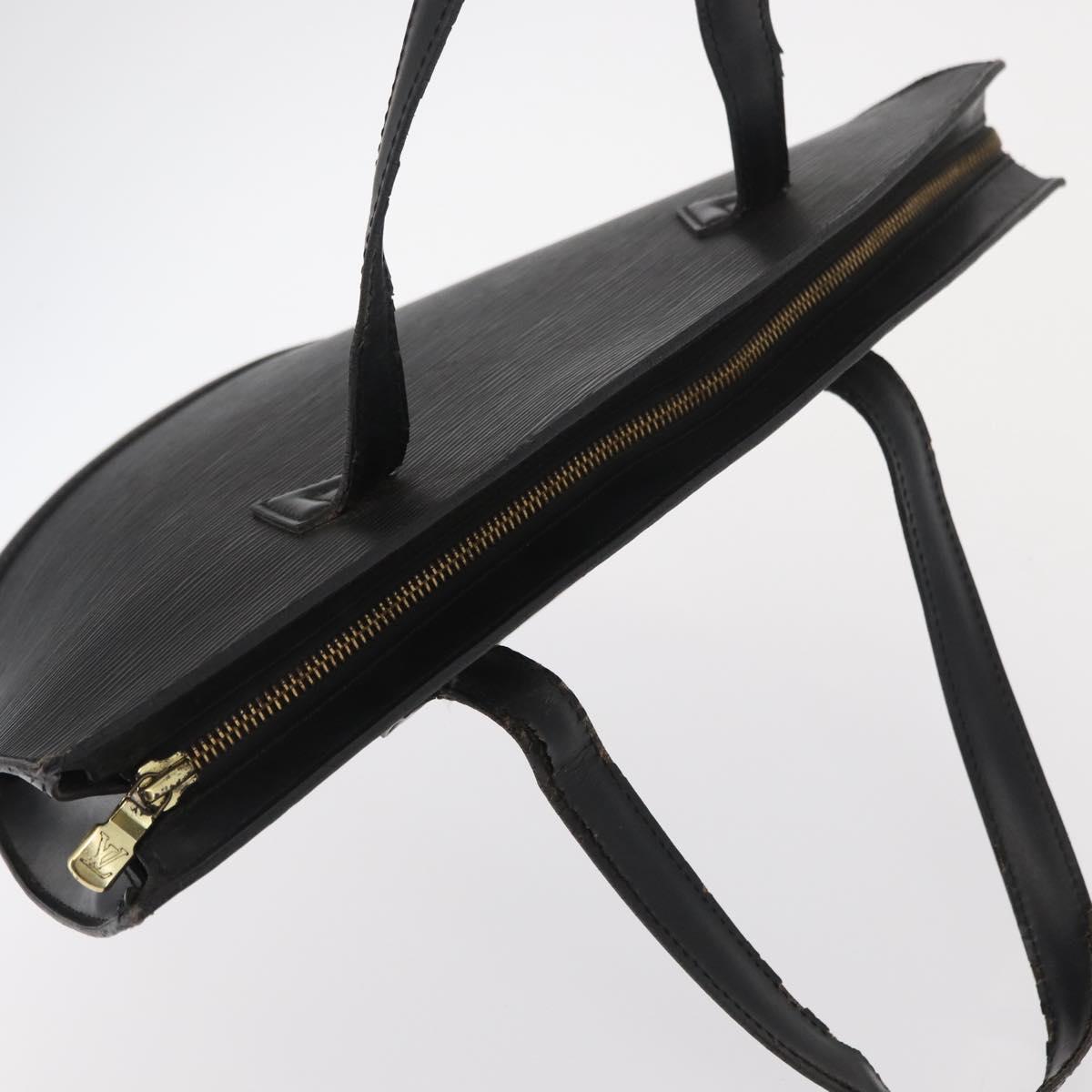 LOUIS VUITTON Epi Saint Jacques Shopping Shoulder Bag Black M52262 Auth 156531