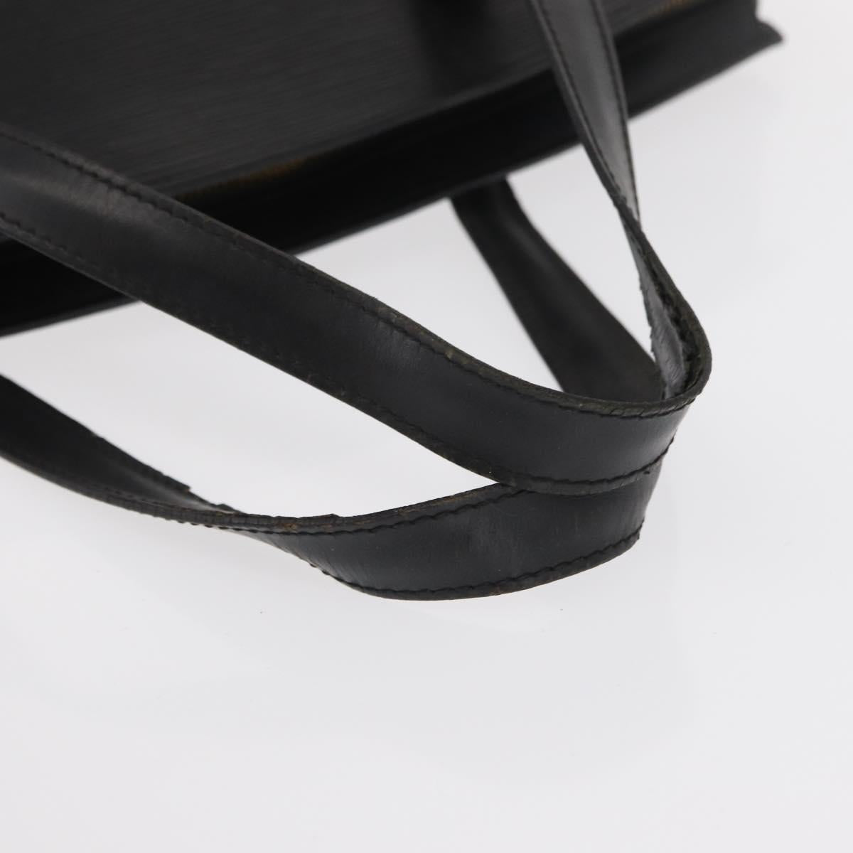 LOUIS VUITTON Epi Saint Jacques Shopping Shoulder Bag Black M52262 Auth 156531