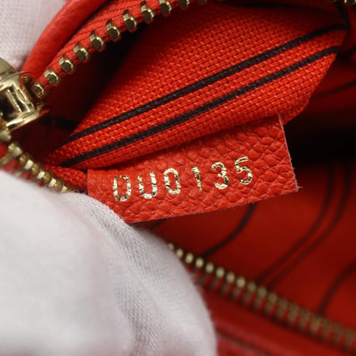 LOUIS VUITTON Empreinte Bastille PM Bag 2way Red Slys M41169 Auth 156541