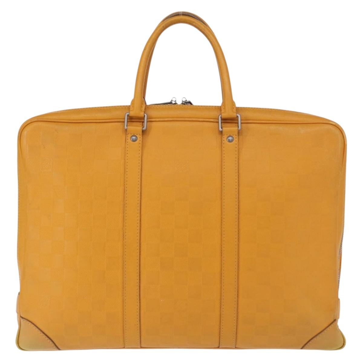 LOUIS VUITTON Damier Infini Porte Documents Voyage Bag Solar N41218 Auth 156542