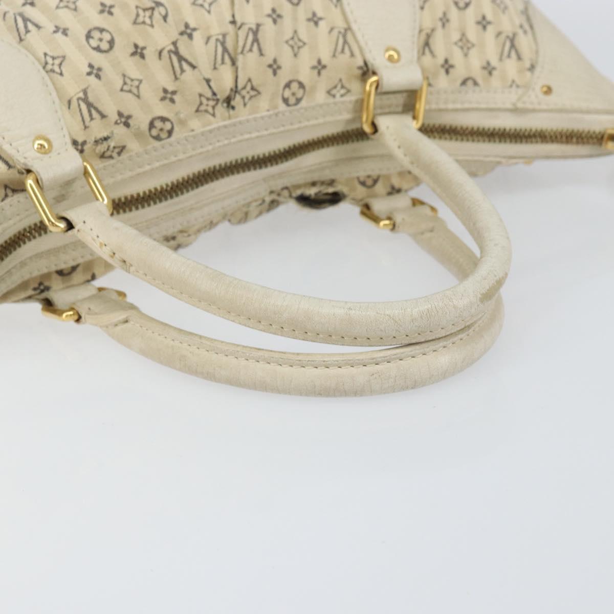 LOUIS VUITTON Monogram Mini Lin Croisette Marina GM Bag Blue M95492 Auth 156543