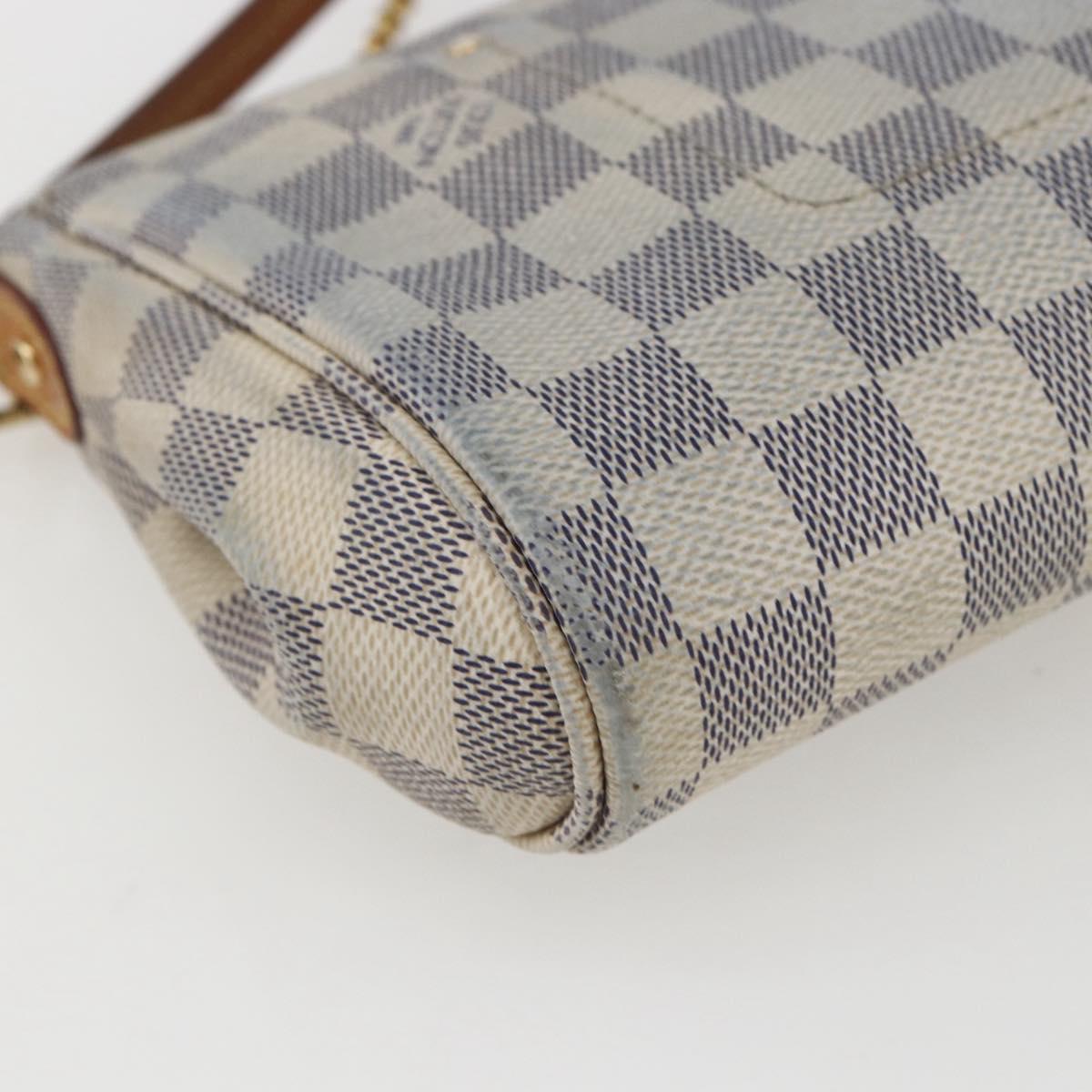 LOUIS VUITTON Damier Azur Favorit MM Shoulder Bag 2way N41275 LV Auth 156544