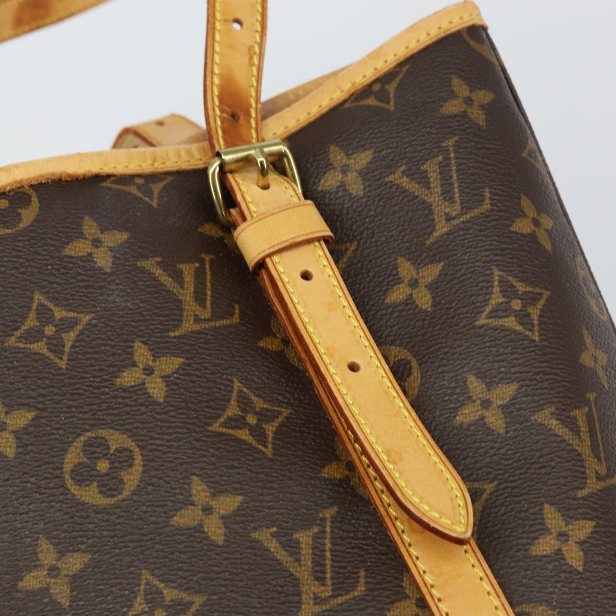 LOUIS VUITTON Monogram Bucket GM Shoulder Bag M42236 LV Auth 156566