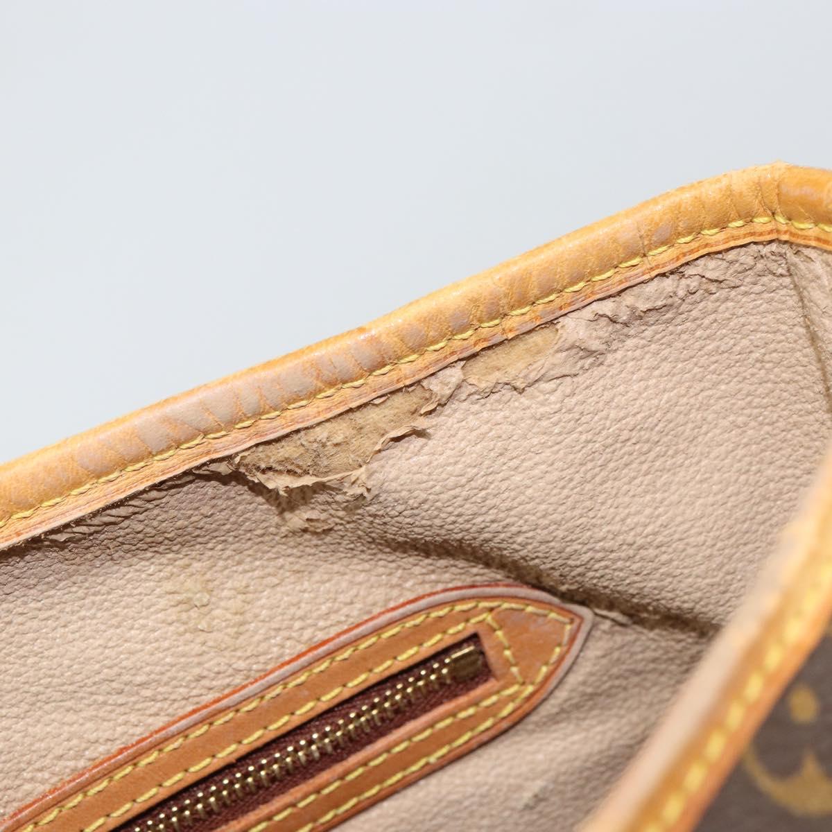 LOUIS VUITTON Monogram Bucket GM Shoulder Bag M42236 LV Auth 156566