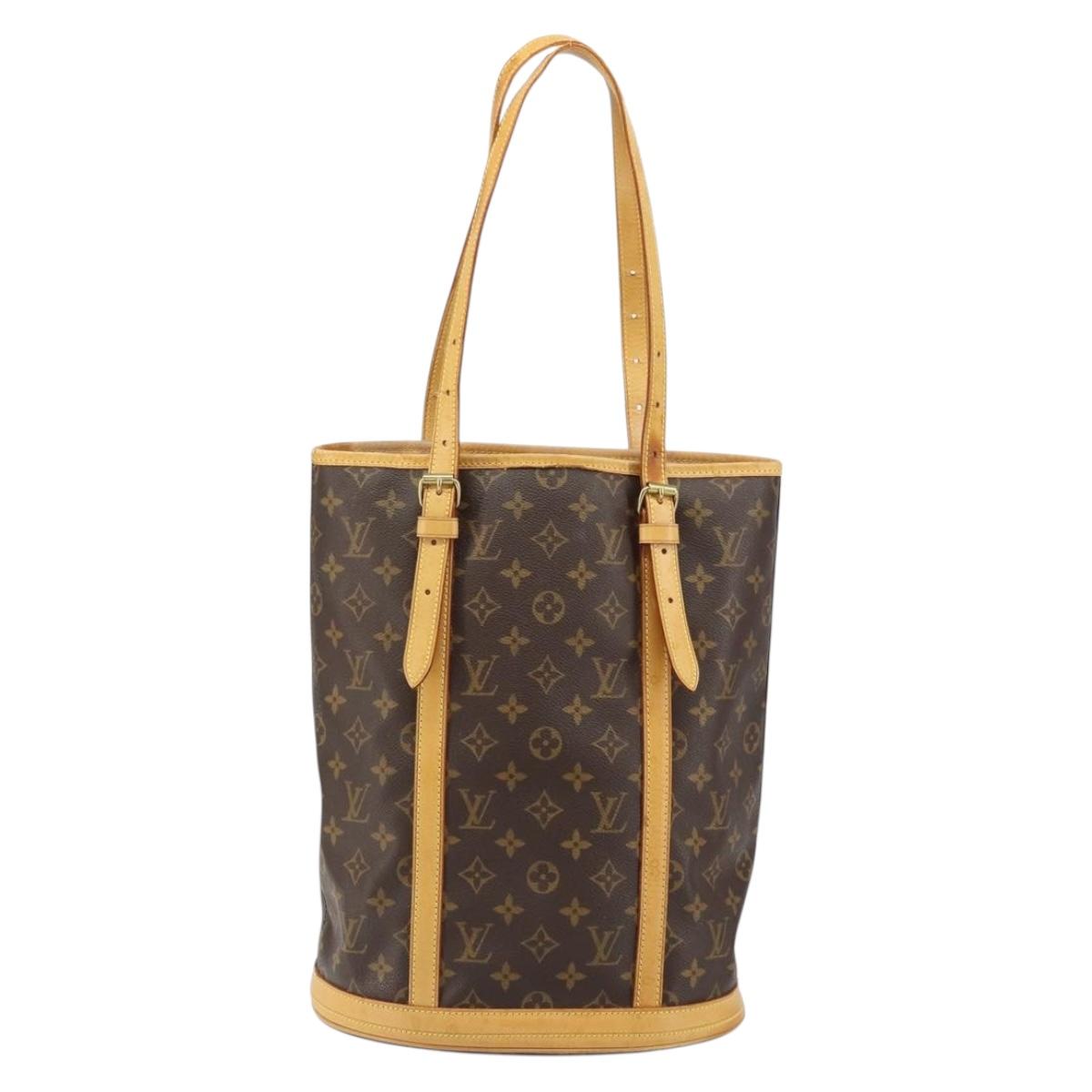 LOUIS VUITTON Monogram Bucket GM Shoulder Bag M42236 LV Auth 156566
