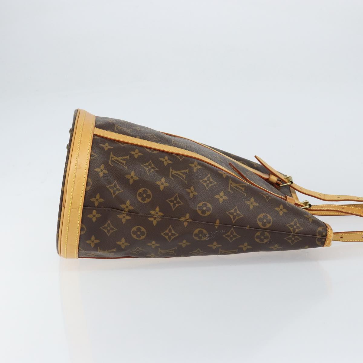 LOUIS VUITTON Monogram Bucket GM Shoulder Bag M42236 LV Auth 156566