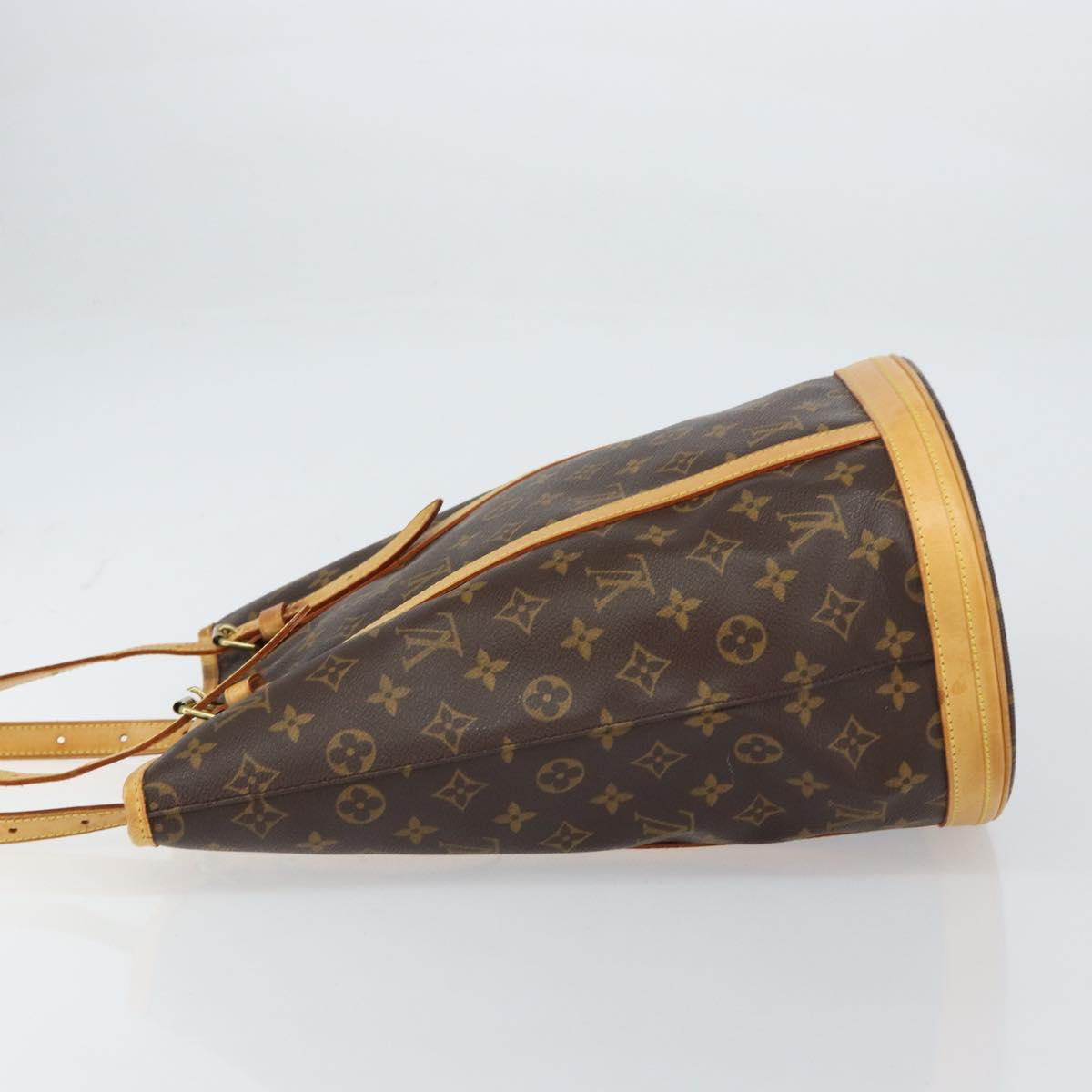LOUIS VUITTON Monogram Bucket GM Shoulder Bag M42236 LV Auth 156566