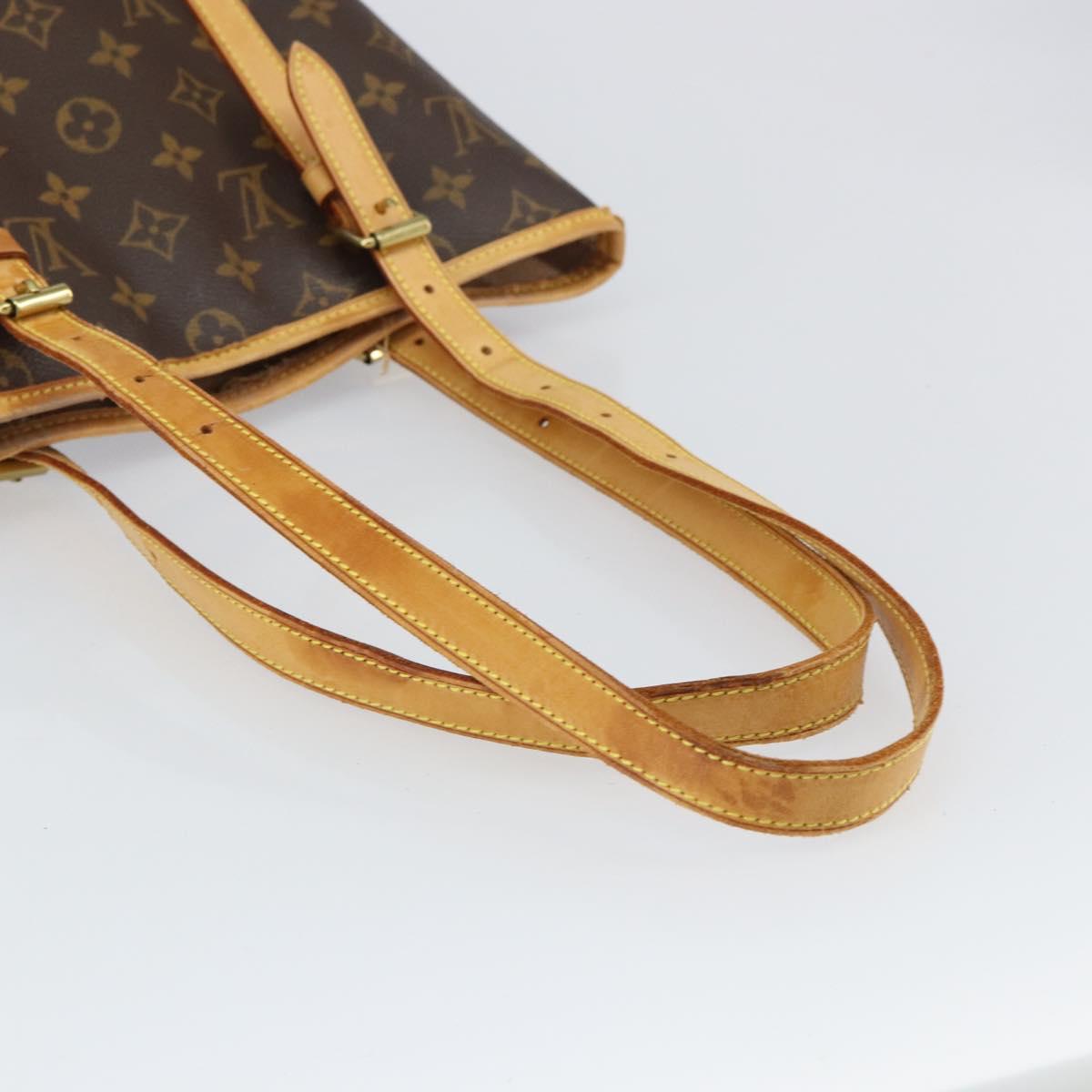LOUIS VUITTON Monogram Bucket GM Shoulder Bag M42236 LV Auth 156566