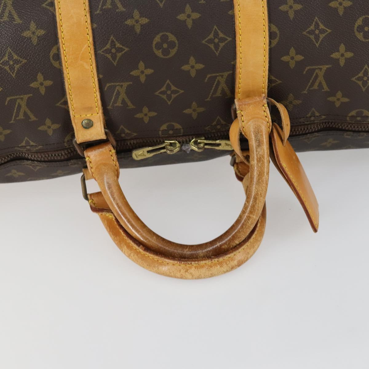 LOUIS VUITTON Monogram Keepall 50 Boston Bag M41426 LV Auth 156592