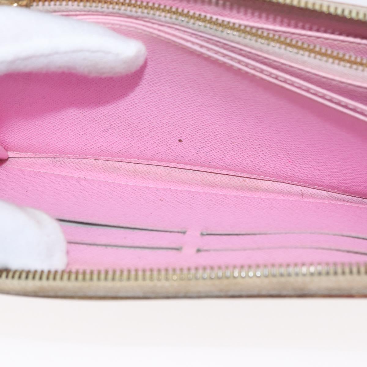 LOUIS VUITTON Monogram Multicolor Zippy Wallet Wallet White M60241 Auth 156622