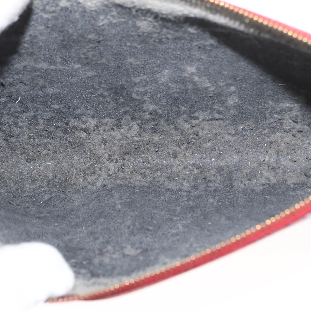 LOUIS VUITTON Epi Pochette Accessoires Pouch Red M52947 LV Auth 156623