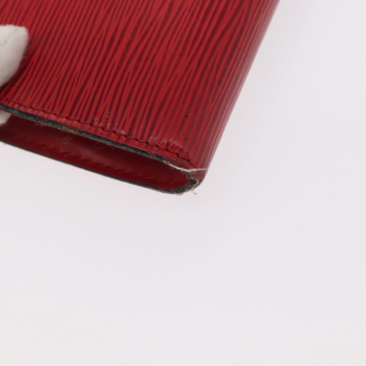 LOUIS VUITTON Epi Pochette Accessoires Pouch Red M52947 LV Auth 156623