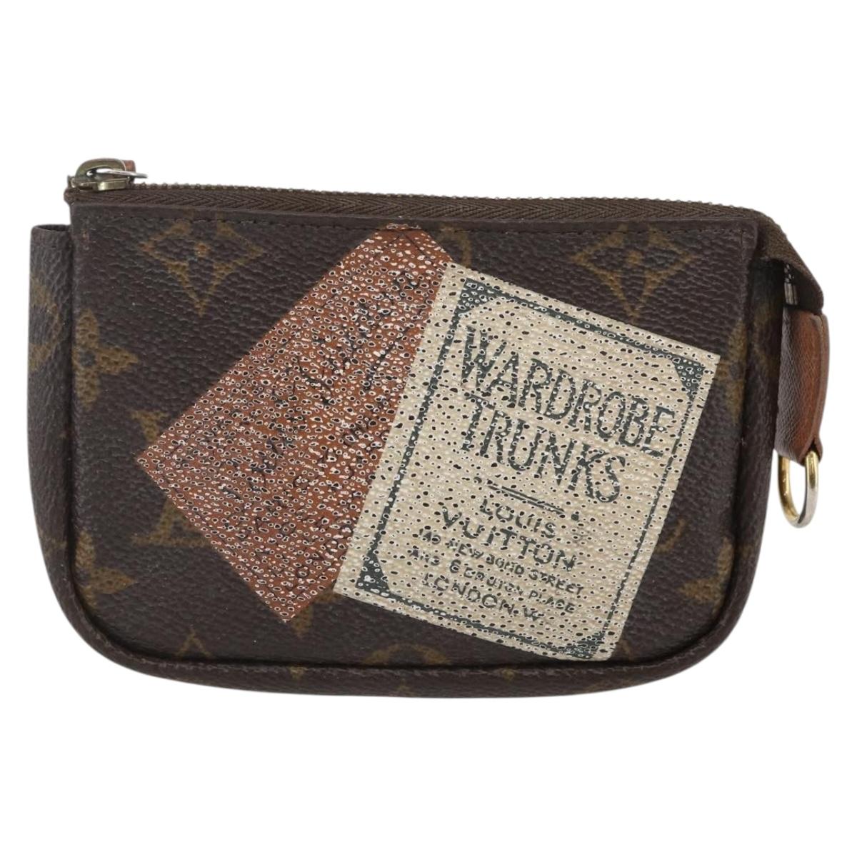 LOUIS VUITTON Monogram Label Collection Trousse Cre Pouch M63800 LV Auth 156625