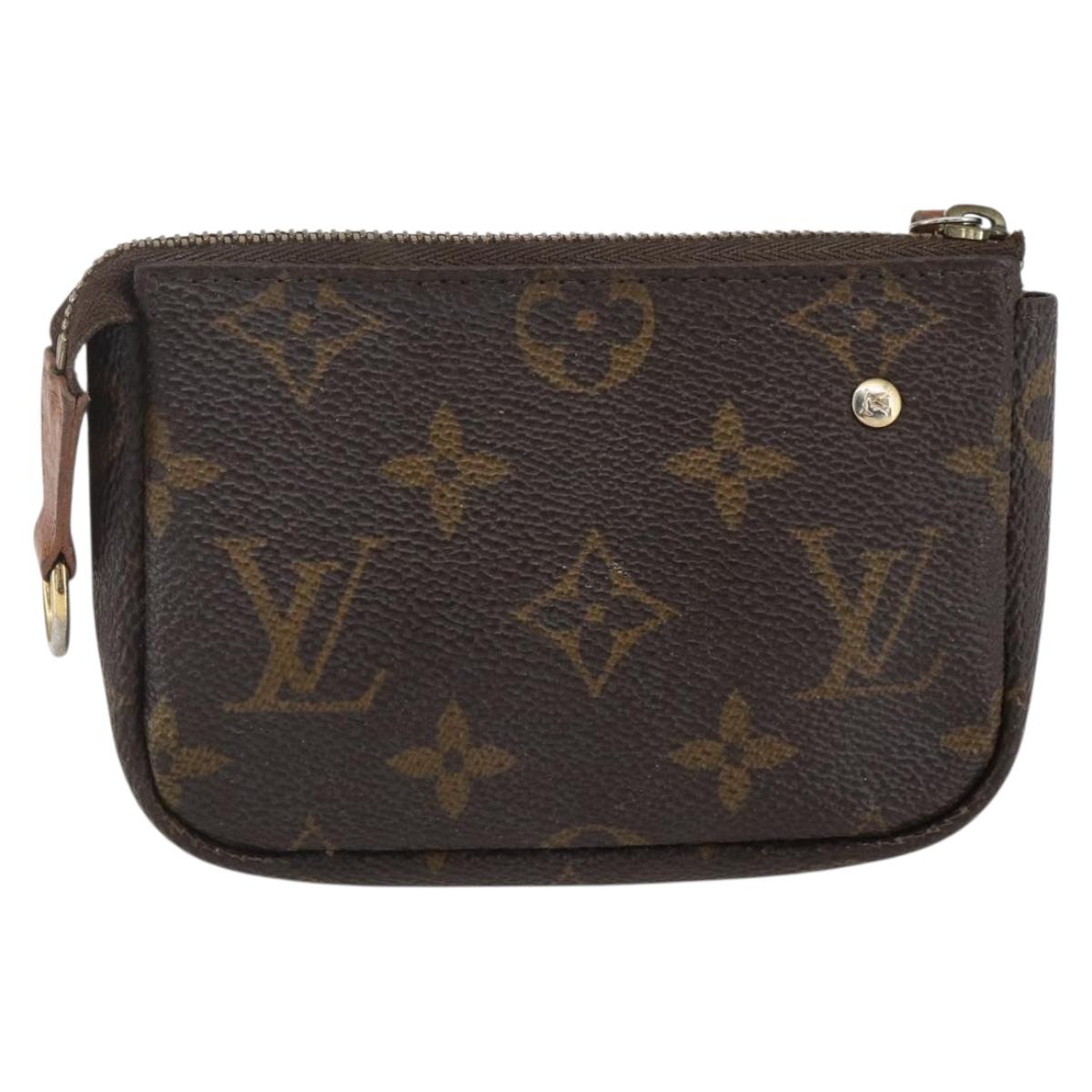 LOUIS VUITTON Monogram Label Collection Trousse Cre Pouch M63800 LV Auth 156625