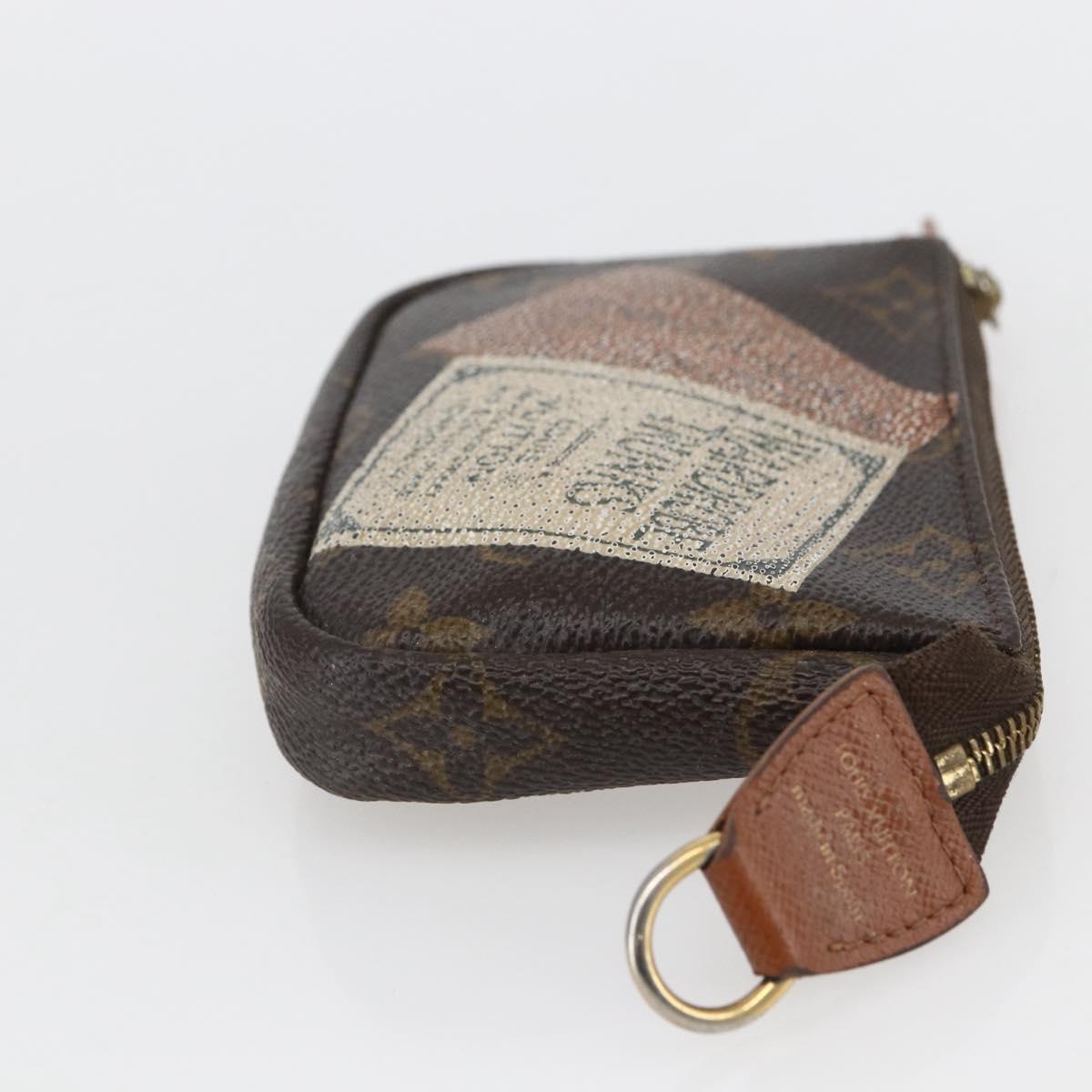 LOUIS VUITTON Monogram Label Collection Trousse Cre Pouch M63800 LV Auth 156625