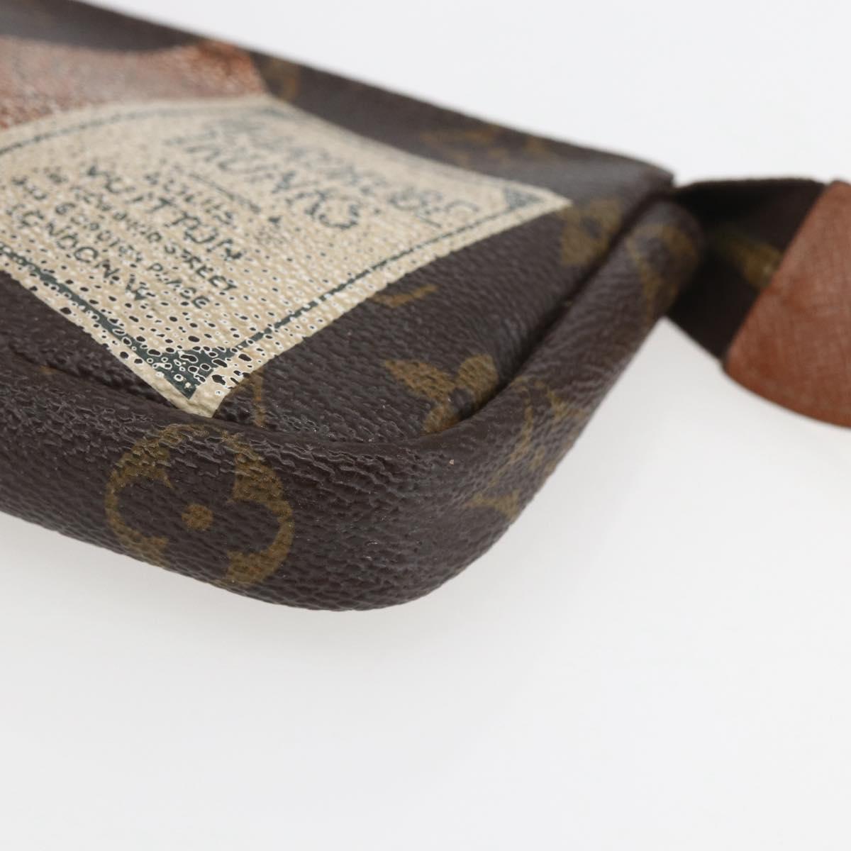 LOUIS VUITTON Monogram Label Collection Trousse Cre Pouch M63800 LV Auth 156625