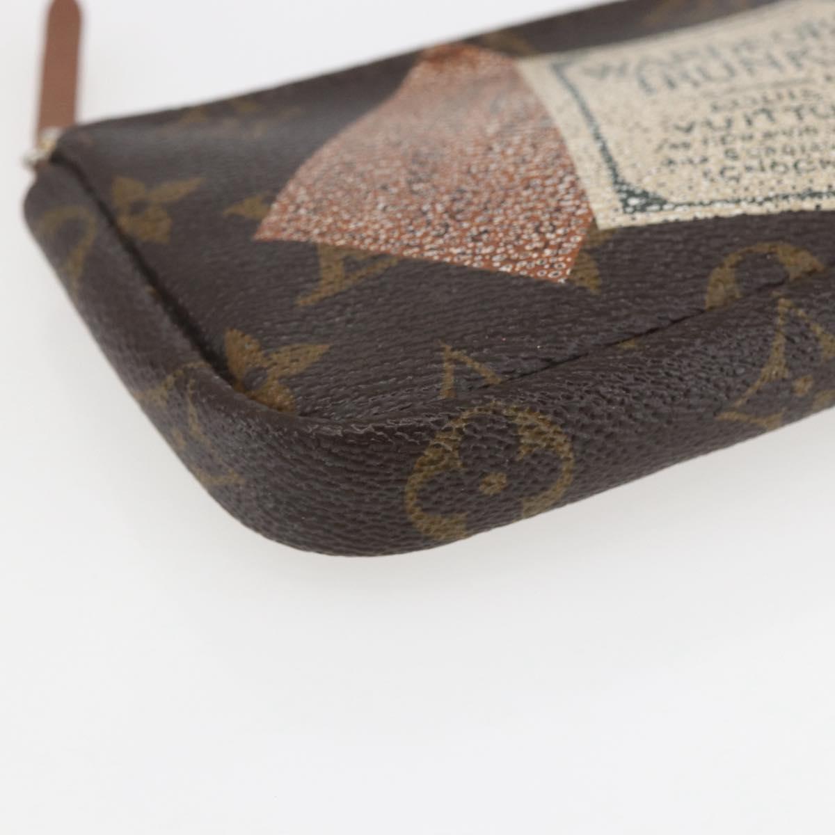 LOUIS VUITTON Monogram Label Collection Trousse Cre Pouch M63800 LV Auth 156625