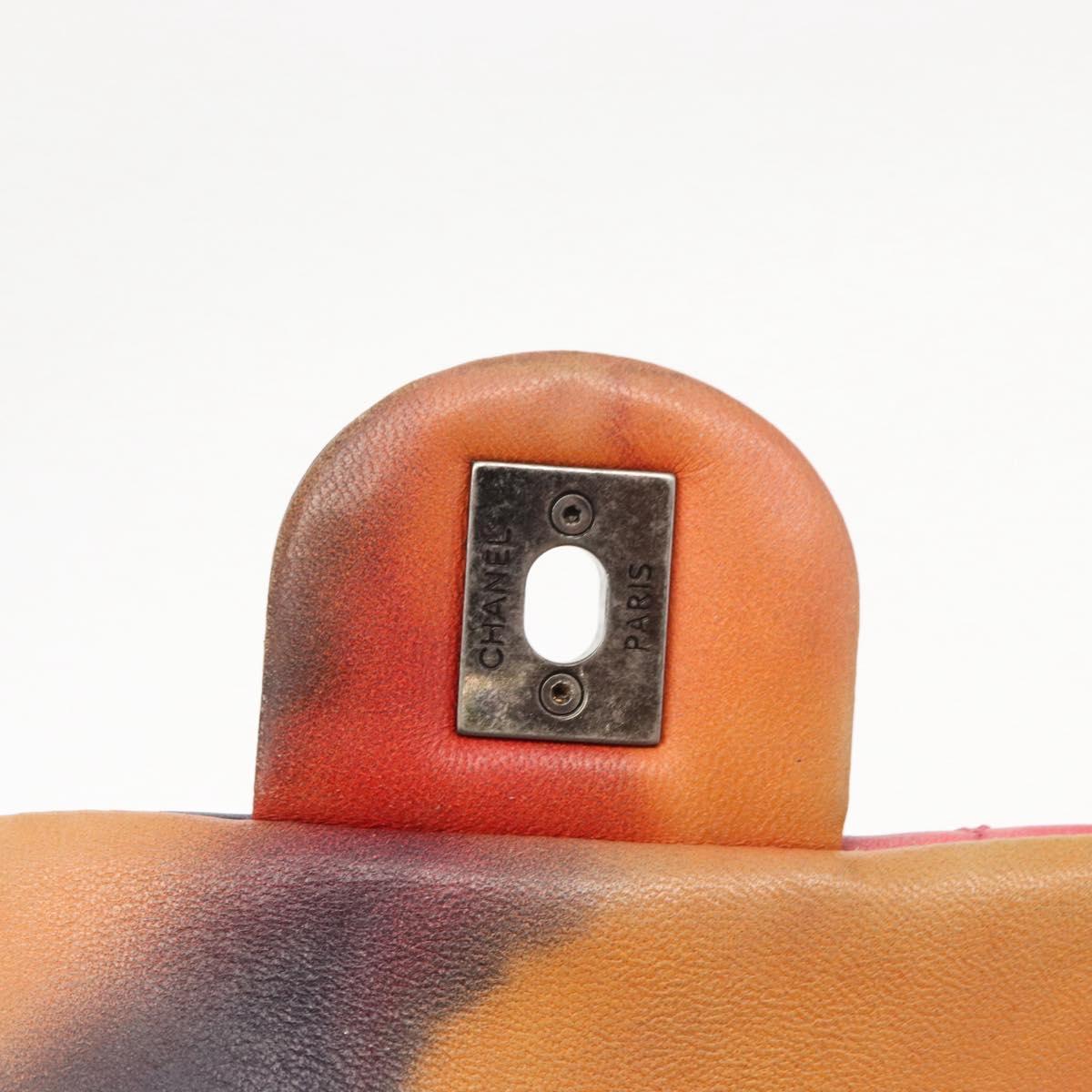 CHANEL Chain Matelasse 23 Shoulder Bag Lamb Skin Pink CC Auth 156629SAV