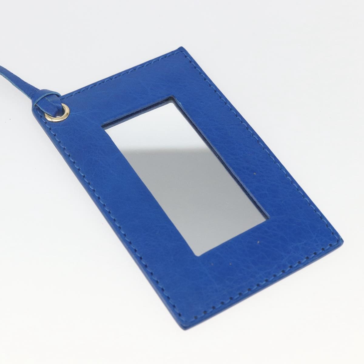 BALENCIAGA The Giant Town Hand Bag Leather 2way Blue Gold 285434 Auth 156649V