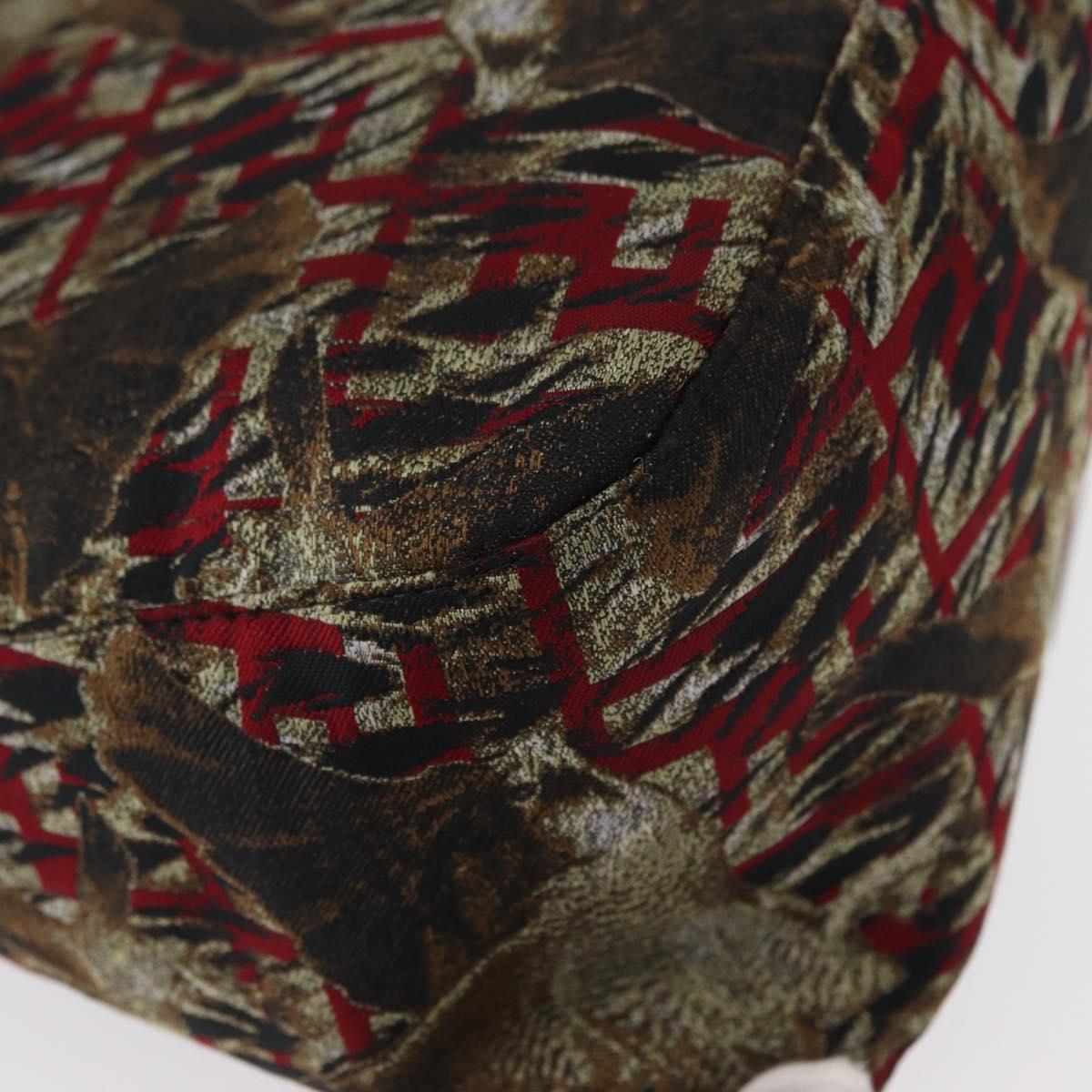 FENDI Zucca Canvas Mamma Baguette Shoulder Bag Brown Auth 156653SAM