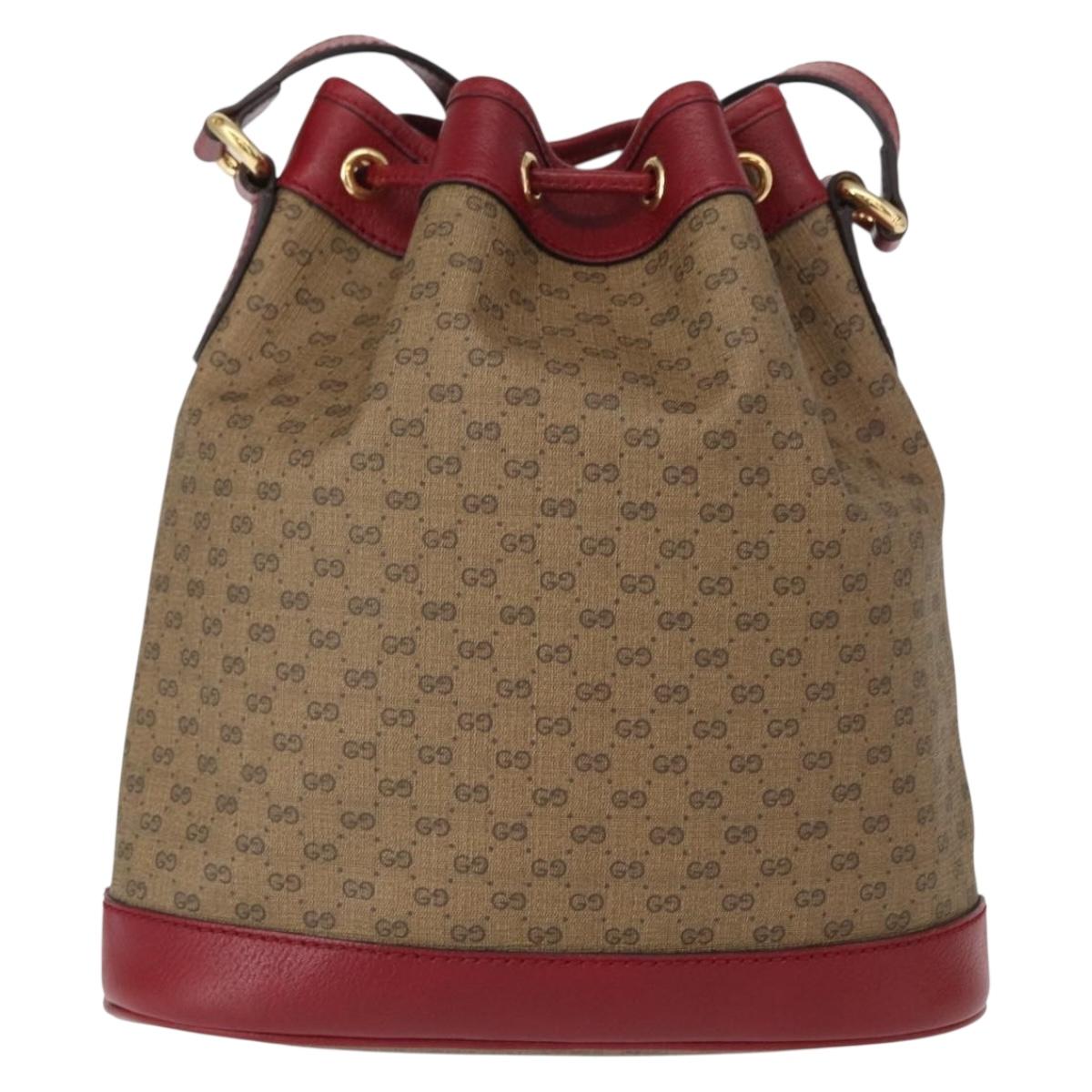 GUCCI Micro GG Supreme Doraemon Collaboration Bag PVC 625216 Auth 156657SAM